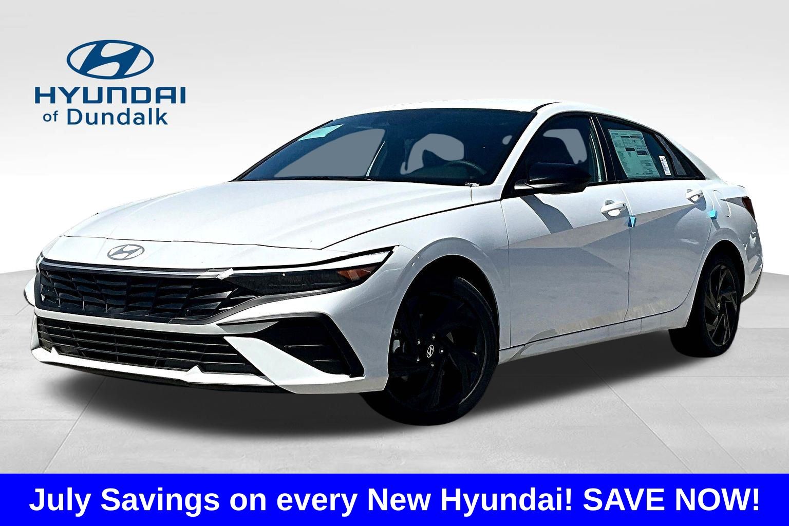 Serenity White 2026 Hyundai Elantra Sedan Front-Wheel Drive Continuously Variable Transmission