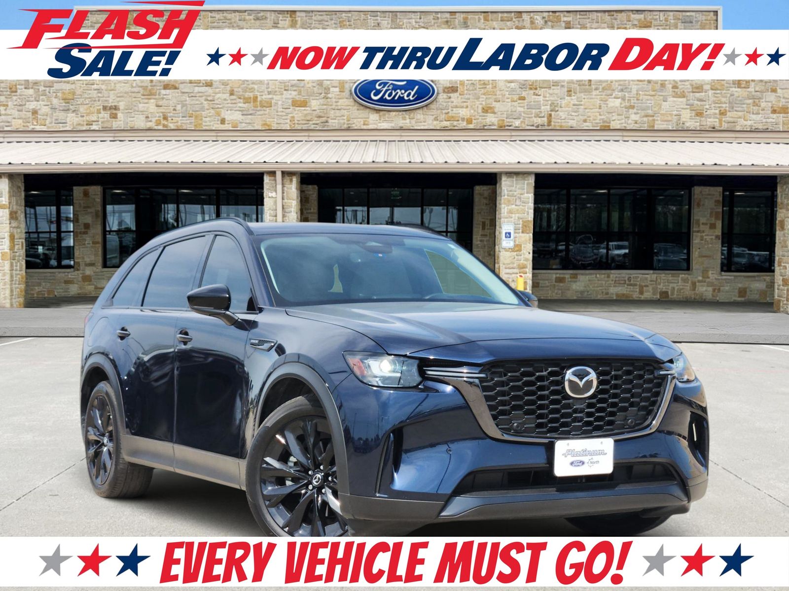Deep Crystal Blue Mica 2025 Mazda CX-90 SUV / Crossover All-Wheel Drive 8-Speed Automatic