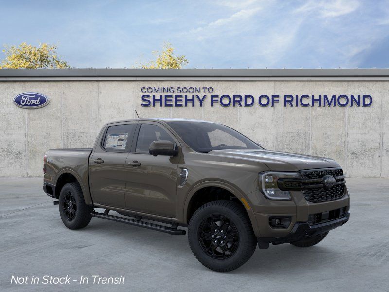 Gray 2026 Ford Ranger Lariat SuperCrew 4WD Pickup Truck Four-Wheel Drive Automatic