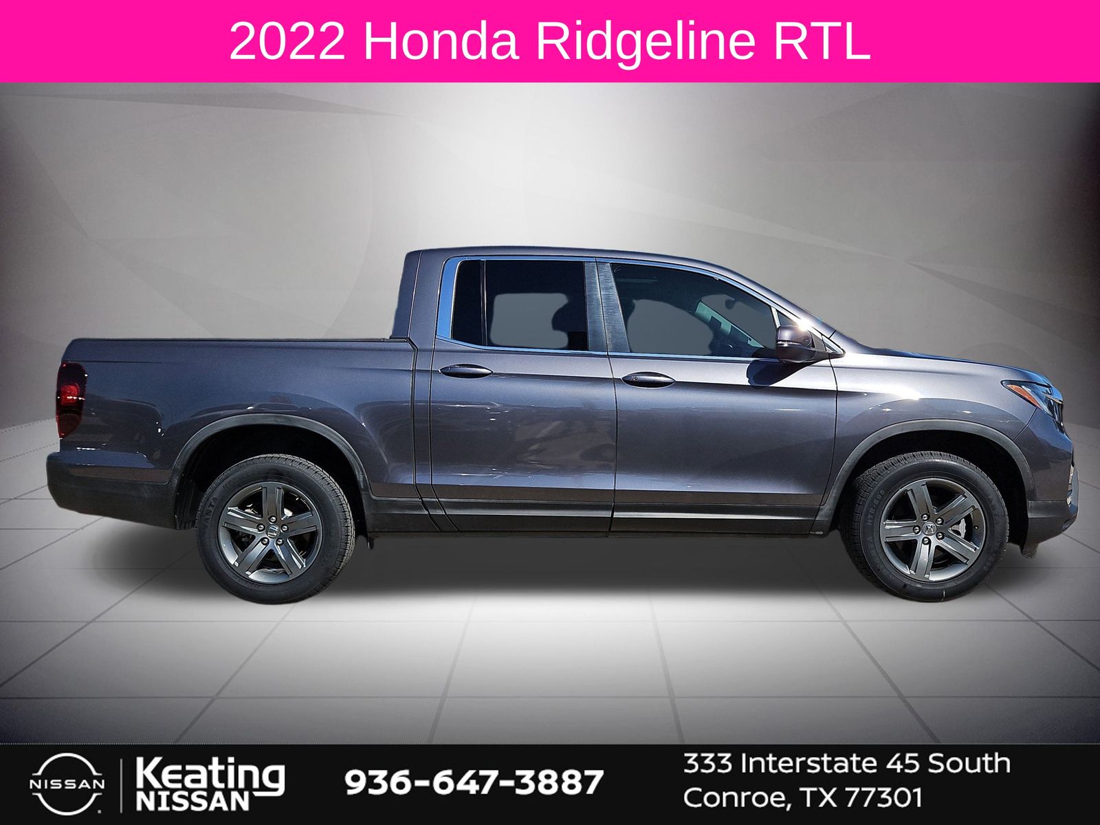 2022 Honda Ridgeline RTL Gray at AutoSavvy Houston Southwest