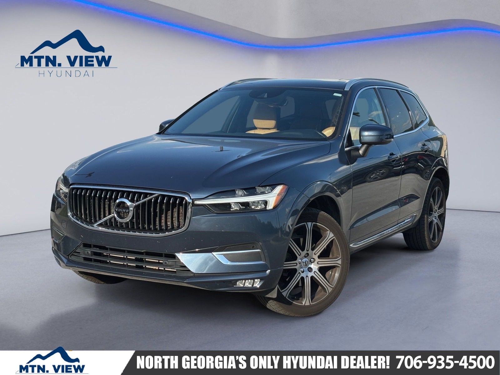 Denim Blue Metallic 2021 Volvo XC60 T5 Inscription FWD SUV / Crossover Front-Wheel Drive Automatic