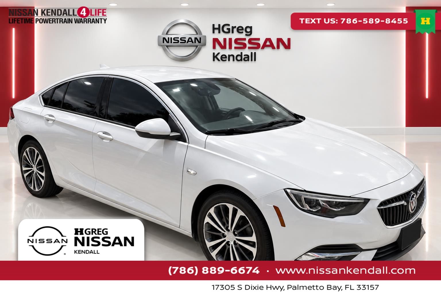 White Frost Tricoat 2018 Buick Regal Sportback Sedan Front-Wheel Drive 9-Speed Automatic