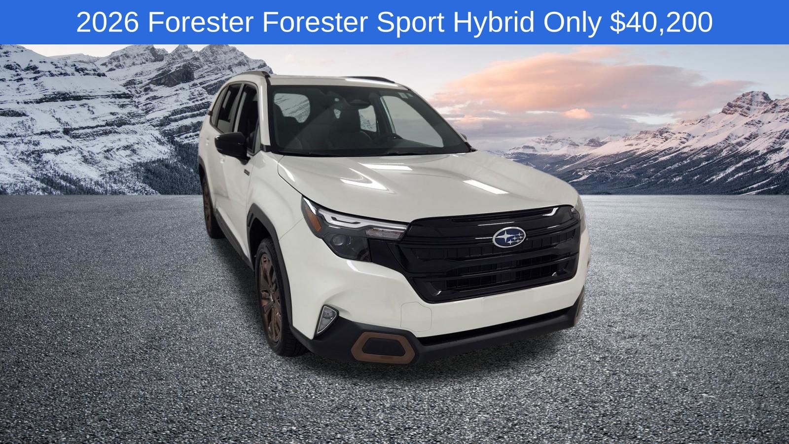 Crystal White Pearl 2026 Subaru Forester Hybrid SUV / Crossover All-Wheel Drive Continuously Variable Transmission