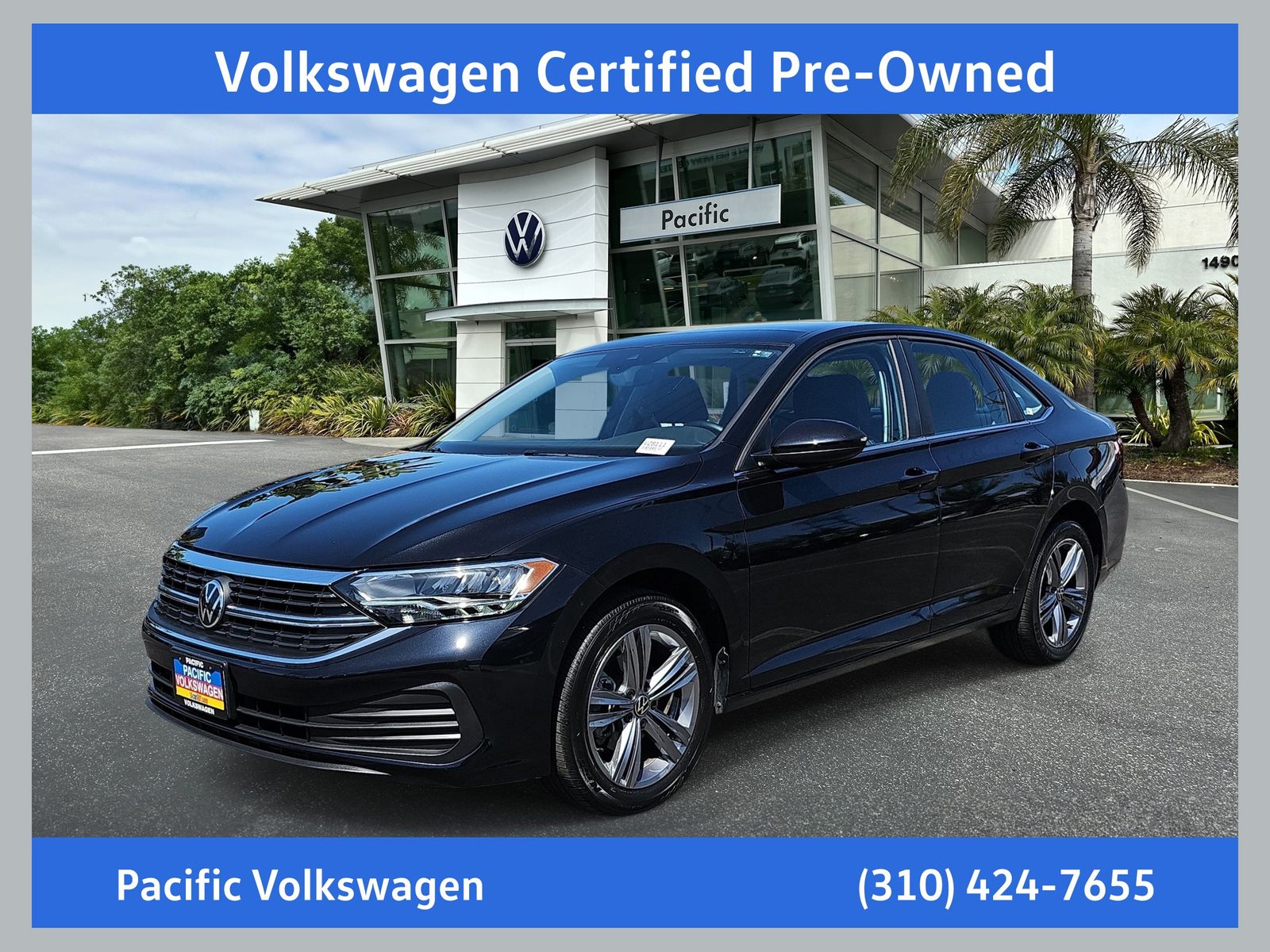Deep Black Pearl 2023 Volkswagen Jetta Sedan Front-Wheel Drive 8-Speed Automatic