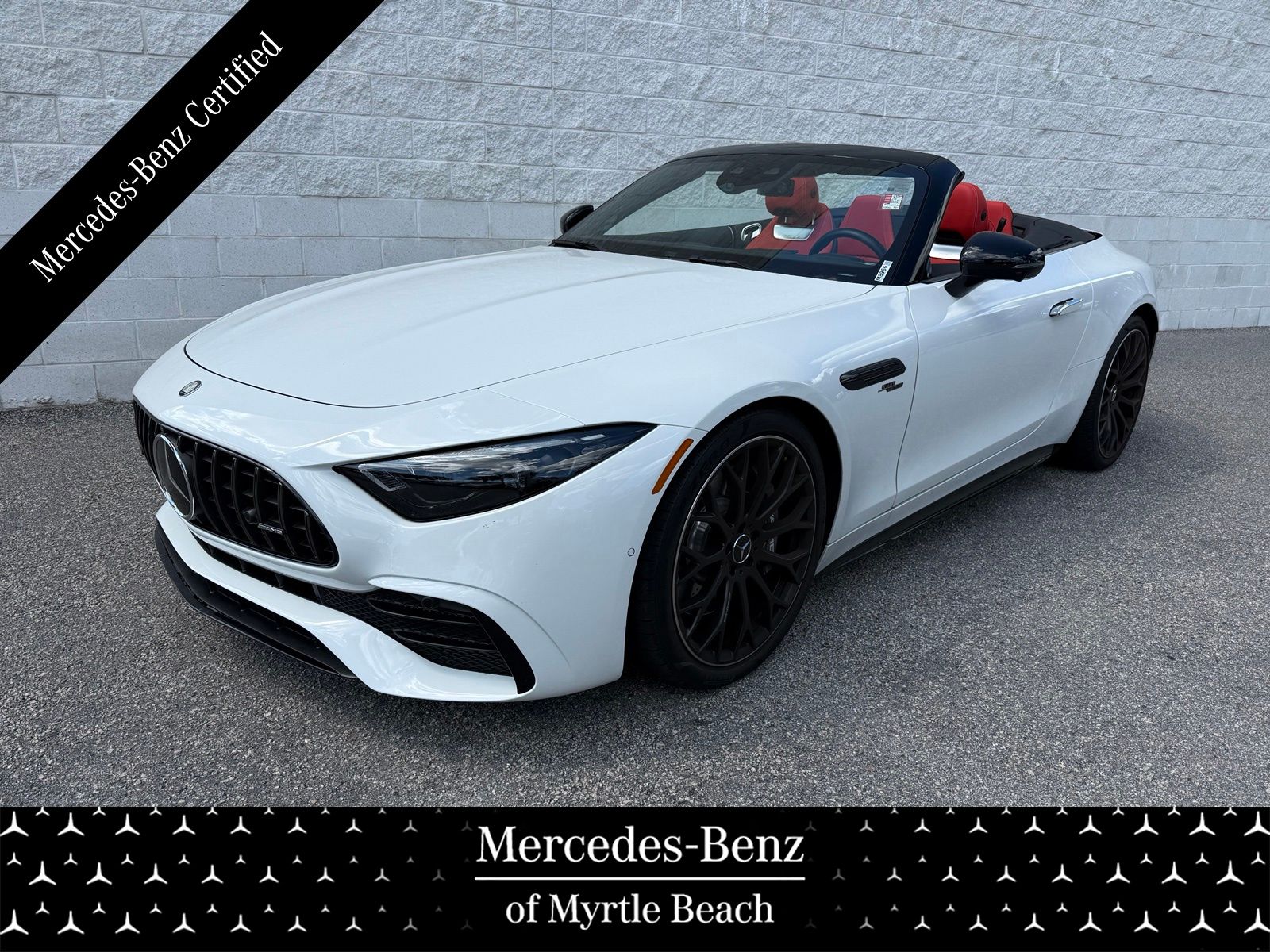 MANUFAKTUR Moonlight White Metallic 2024 Mercedes-Benz SL-Class Convertible Rear-Wheel Drive 9-Speed Automatic