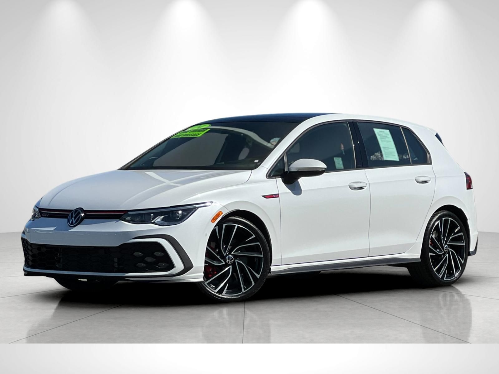 Opal White Pearl 2024 Volkswagen Golf GTI Hatchback Front-Wheel Drive 7-Speed Dual Clutch
