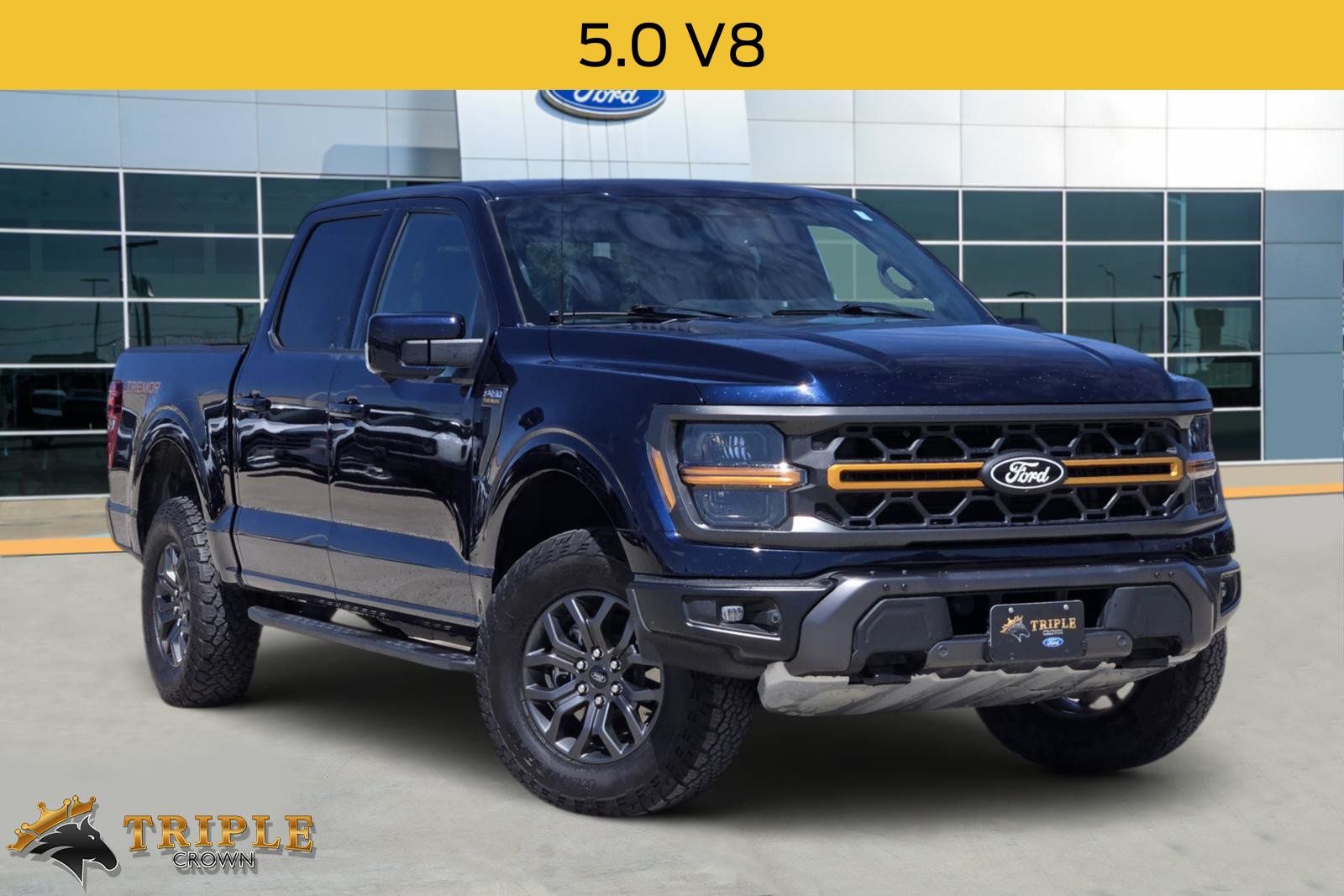 Blue Metallic 2025 Ford F-150 Pickup Truck Four-Wheel Drive Automatic