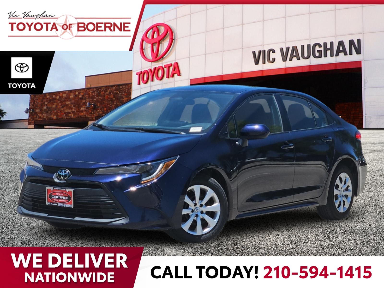 Blue Metallic 2024 Toyota Corolla Sedan Front-Wheel Drive Continuously Variable Transmission