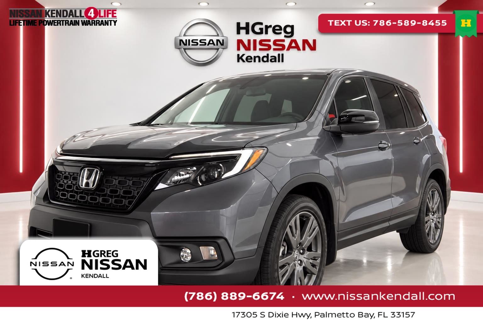 Gray 2021 Honda Passport SUV / Crossover Front-Wheel Drive 9-Speed Automatic