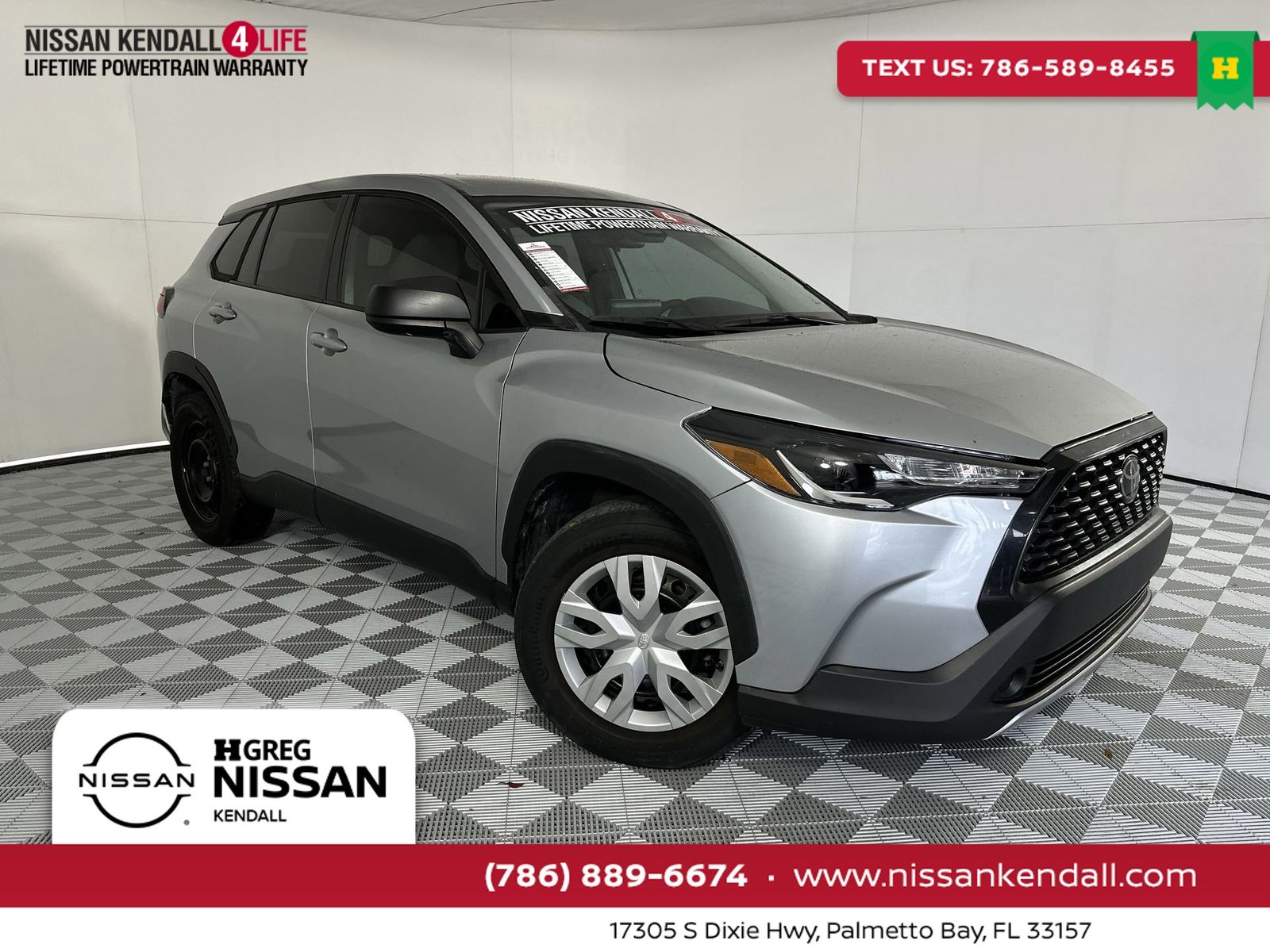 Sonic Silver 2023 Toyota Corolla Cross L FWD SUV / Crossover Front-Wheel Drive Continuously Variable Transmission