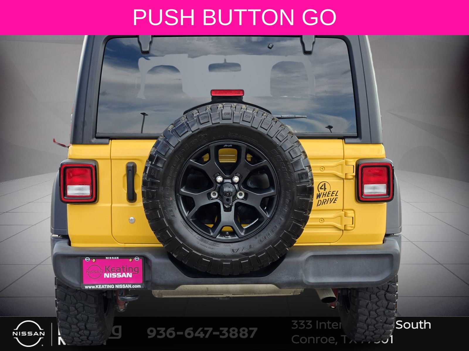 2021 Jeep Wrangler Willys Sport Yellow at River Oaks CDJR