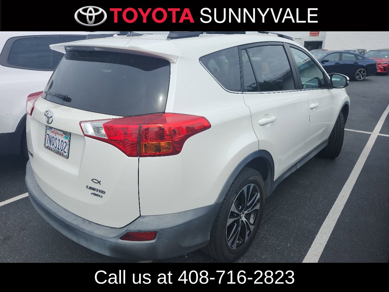 Used 2015 Toyota RAV4 Limited with VIN 2T3DFREV8FW372070 for sale in Sunnyvale, CA