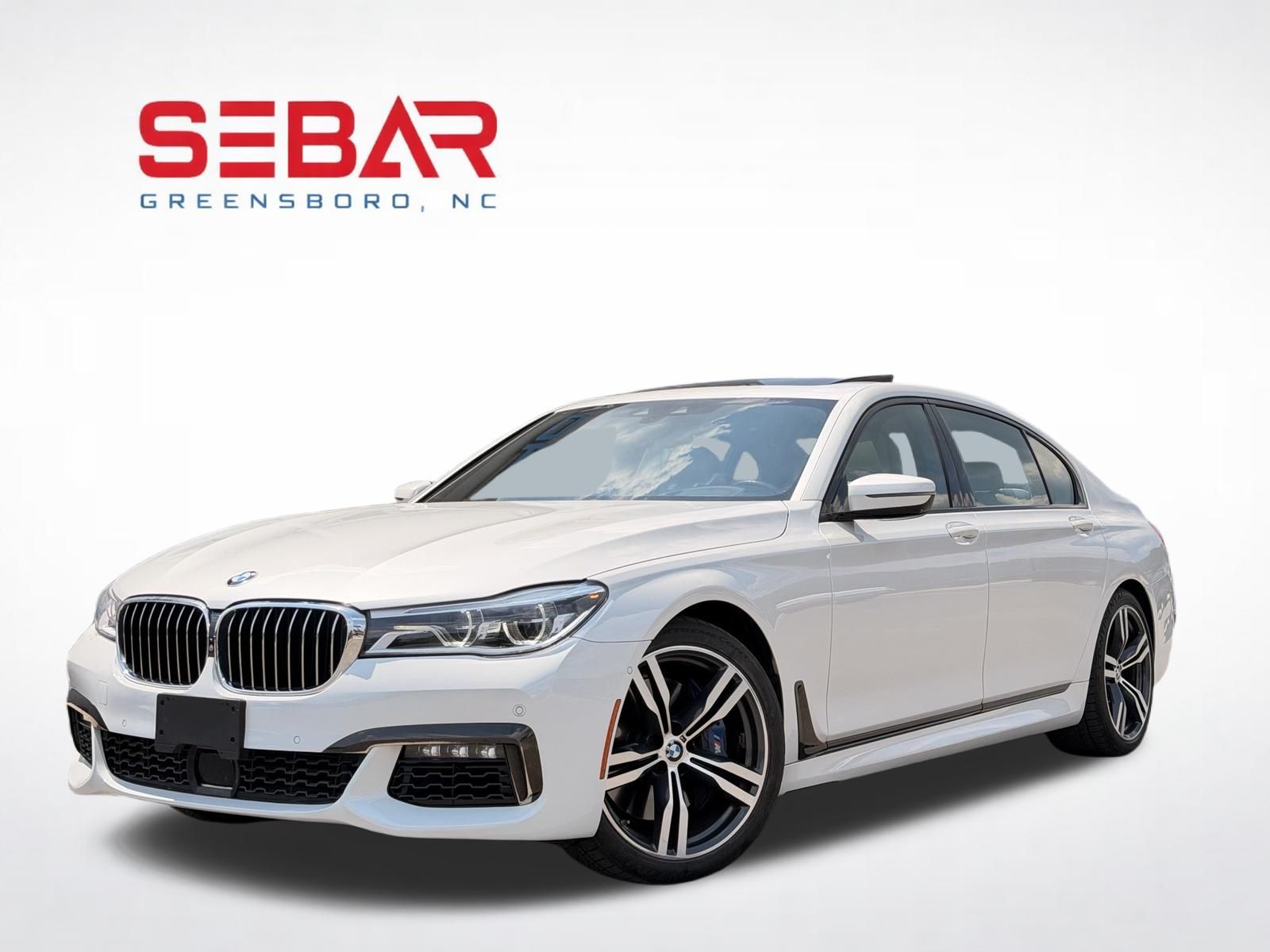 White Metallic 2019 BMW 7 Series Sedan Rear-Wheel Drive 8-Speed Automatic