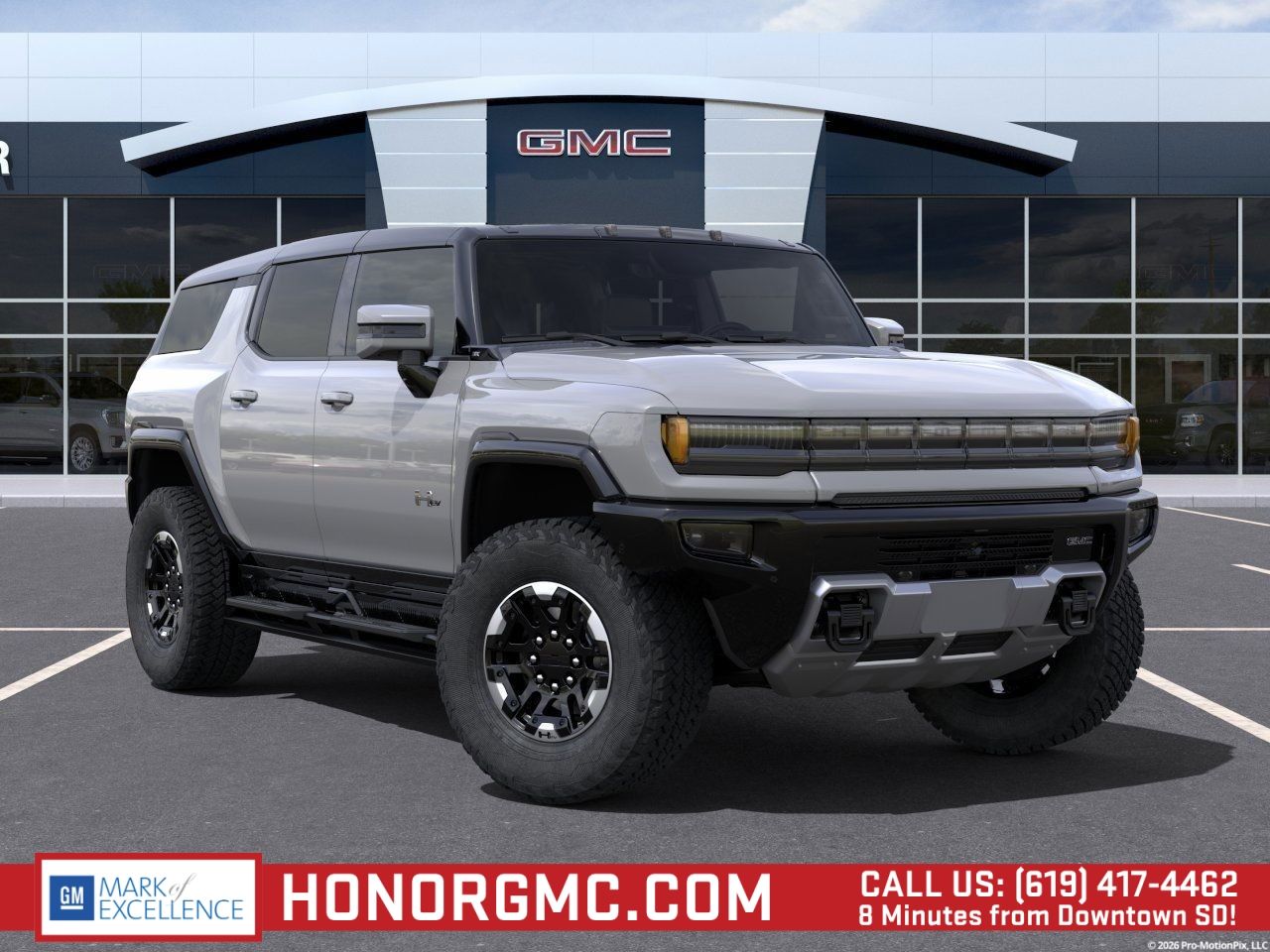 Meteorite Metallic (Gray) 2024 GMC Hummer EV SUV SUV / Crossover All-Wheel Drive 1-Speed Automatic