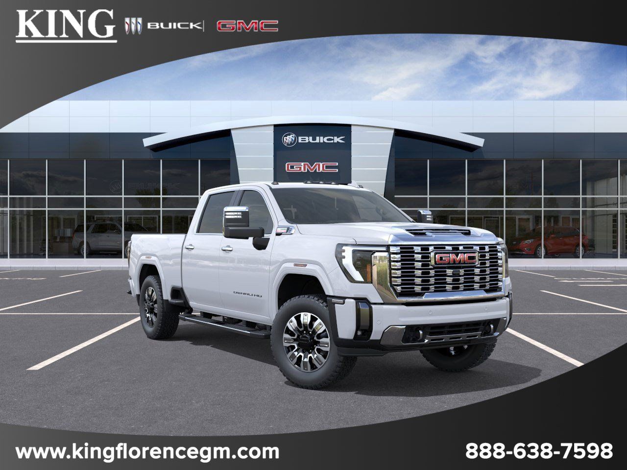 Glacier White 2026 GMC Sierra 2500HD Pickup Truck Four-Wheel Drive Automatic