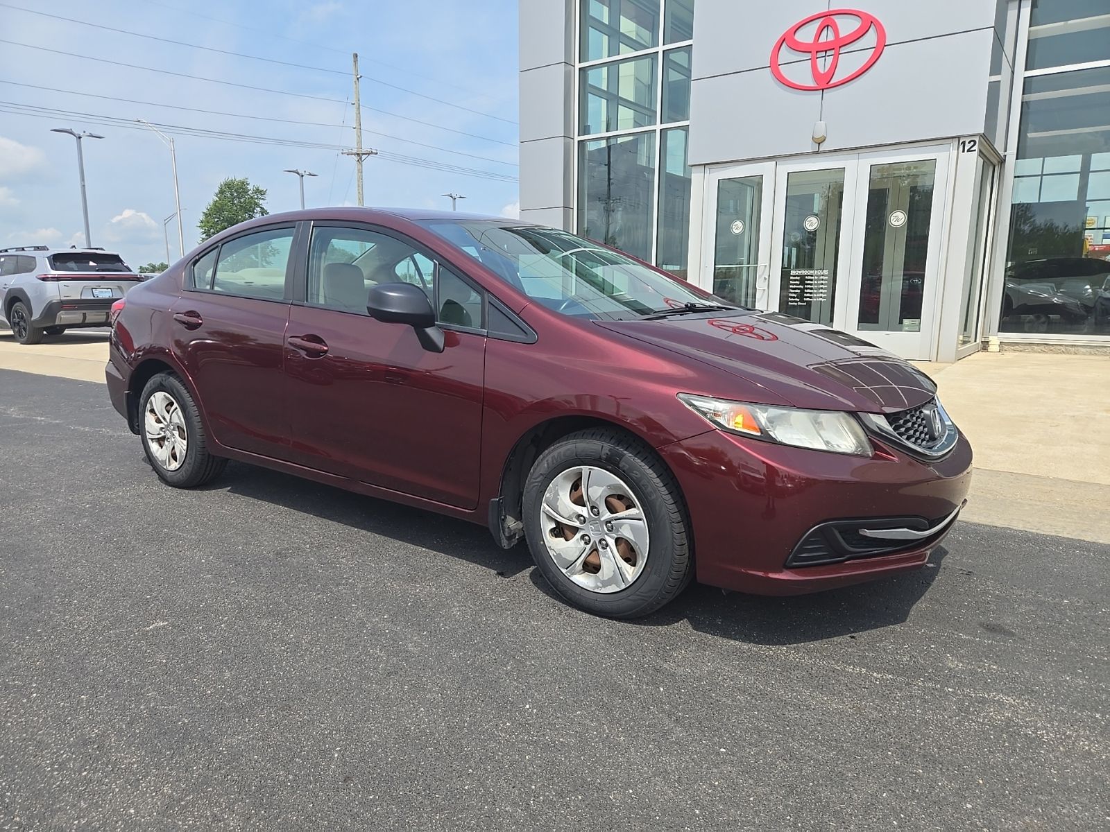Used 2013 Honda Civic LX with VIN 19XFB2F53DE053212 for sale in Anderson, IN