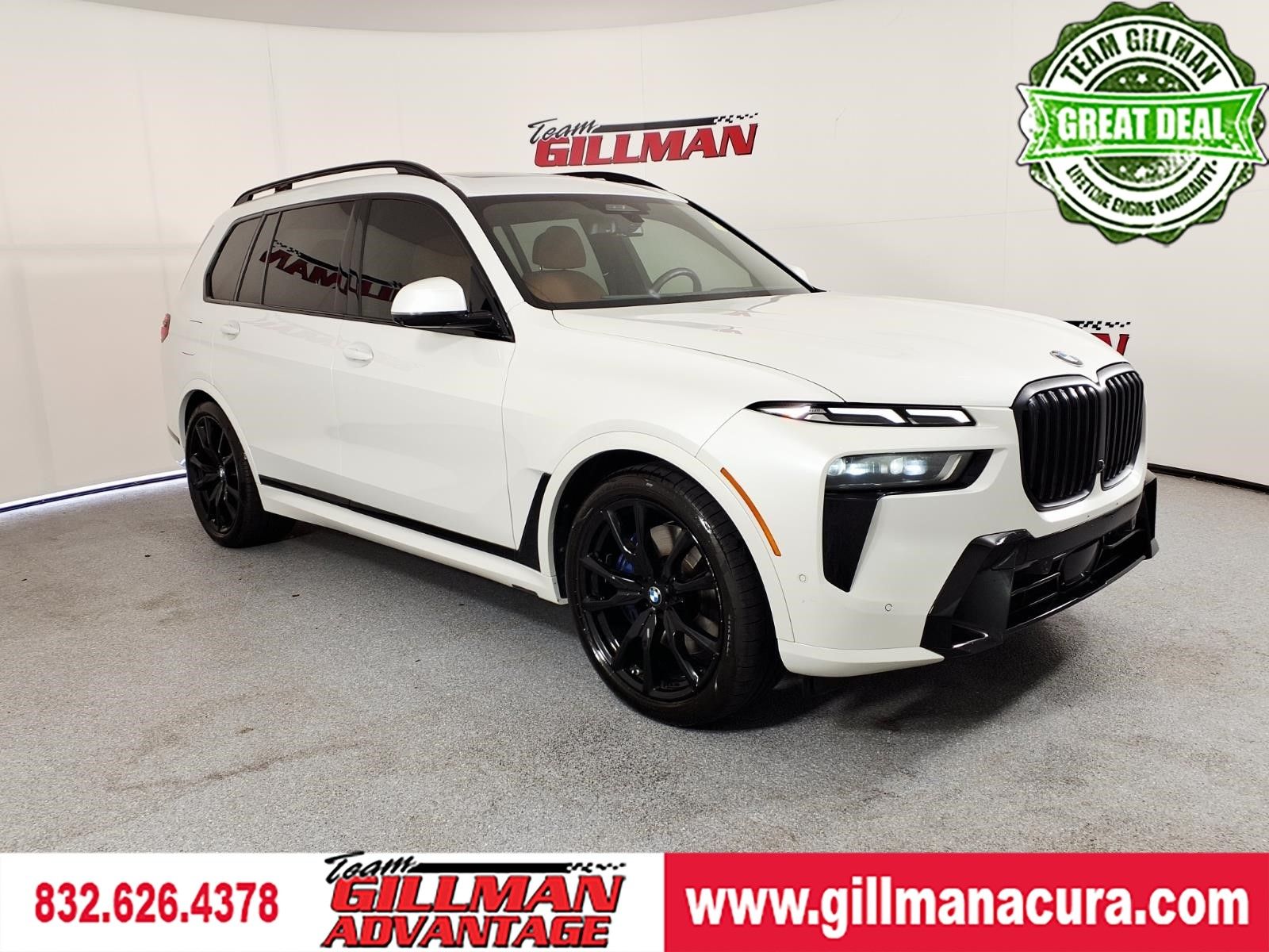 Mineral White Metallic 2025 BMW X7 SUV / Crossover All-Wheel Drive 8-Speed Automatic