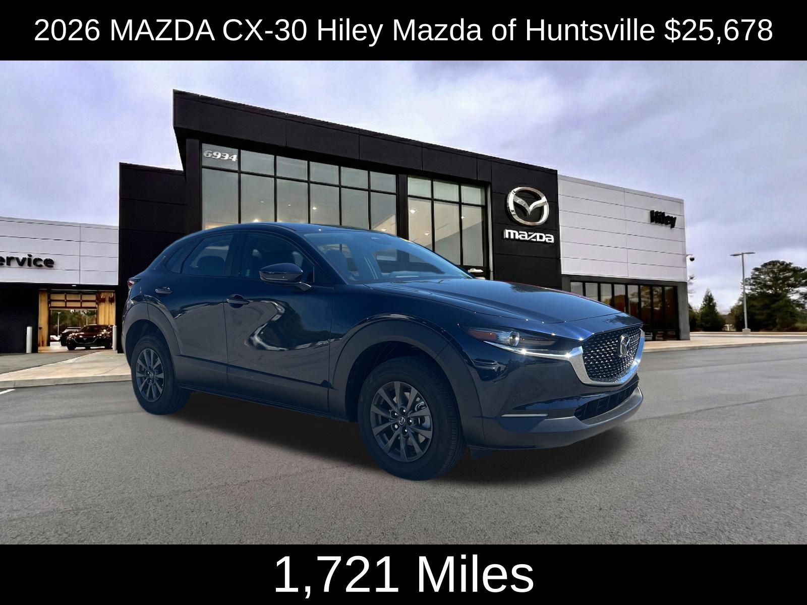 Deep Crystal Blue Mica 2026 Mazda CX-30 SUV / Crossover All-Wheel Drive 6-Speed Automatic
