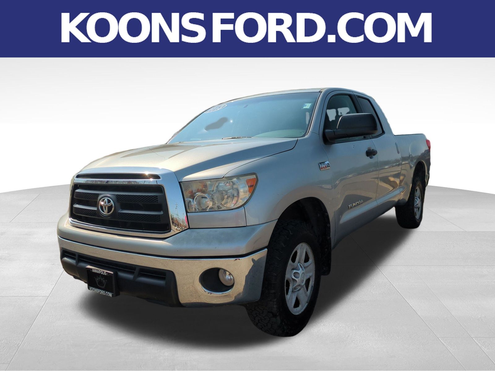 Silver Sky 2013 Toyota Tundra Grade Double Cab 5.7L 4WD Pickup Truck Four-Wheel Drive 6-Speed Automatic Overdrive