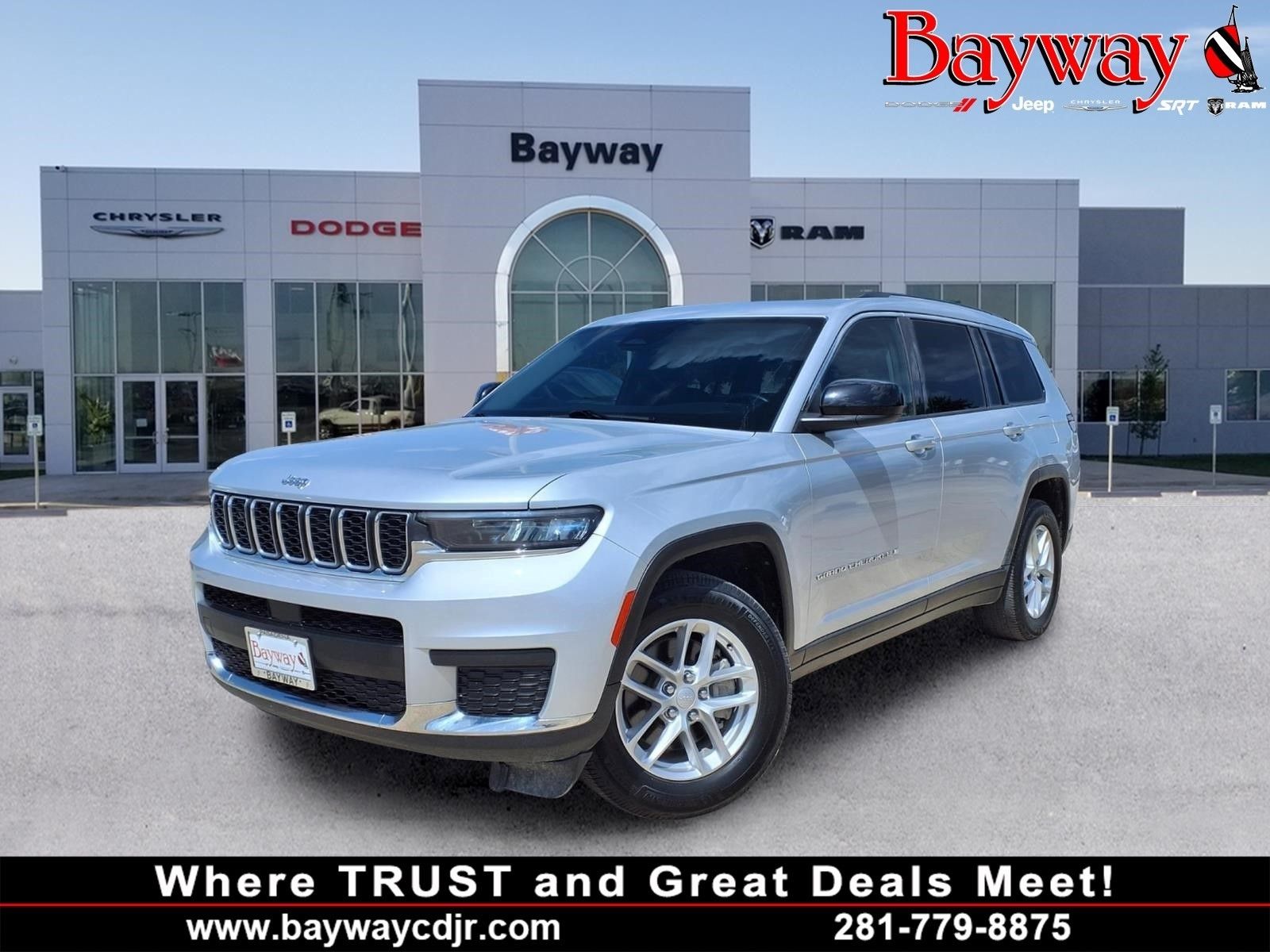 2021 Jeep Grand Cherokee L Laredo Silver at Classic Elite Chevrolet Sugar Land