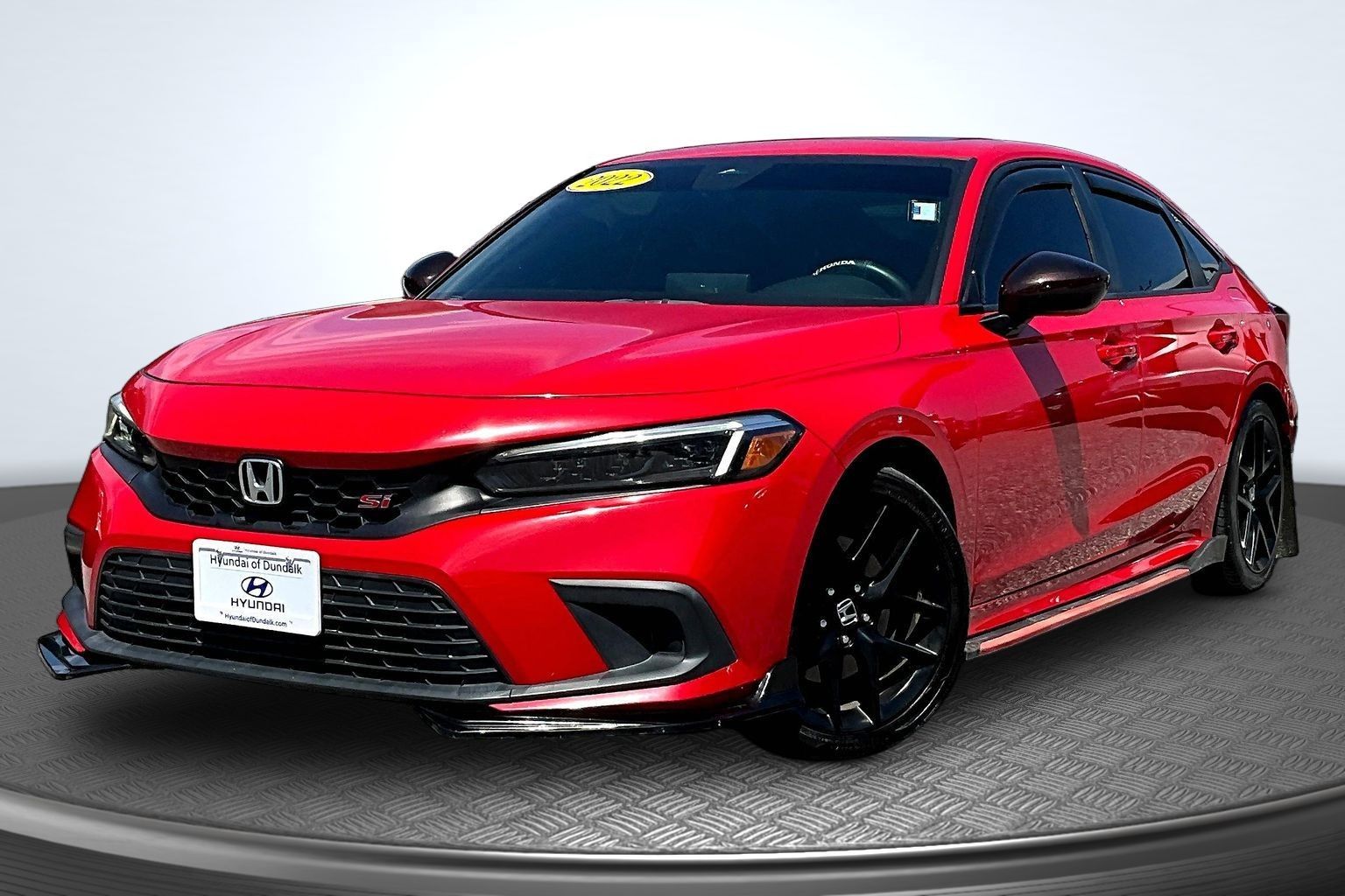 Red 2022 Honda Civic Sedan Front-Wheel Drive 6-Speed Manual