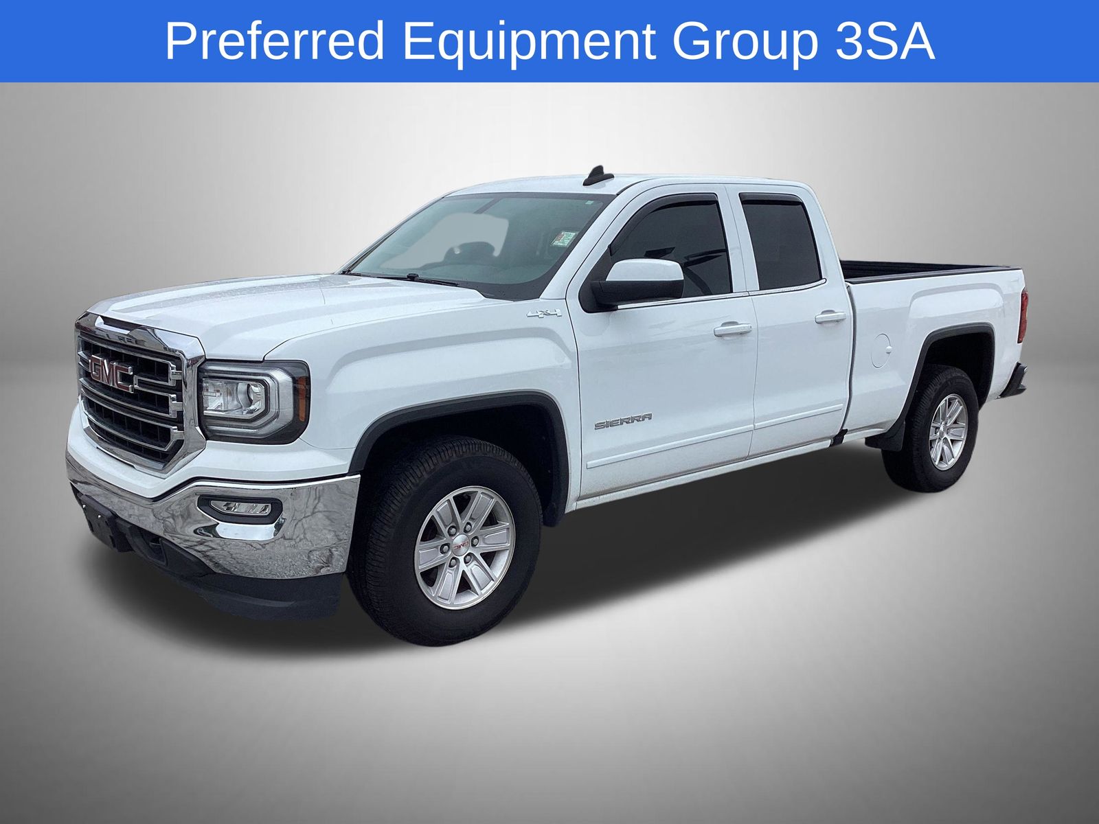 Summit White 2018 GMC Sierra 1500 Pickup Truck Four-Wheel Drive 6-Speed Automatic Overdrive