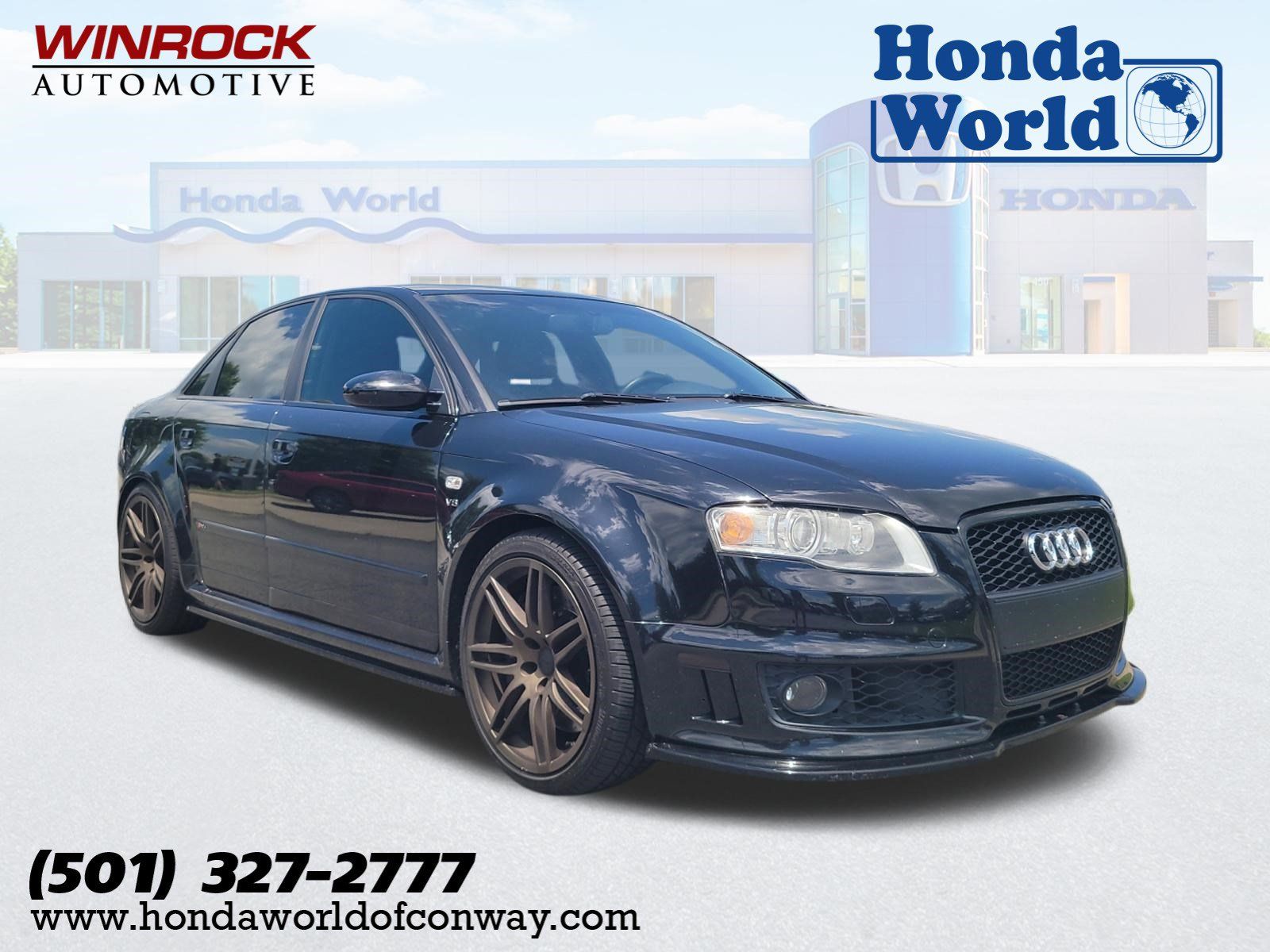 Black 2007 Audi RS 4 quattro Sedan AWD Sedan All-Wheel Drive 6-Speed Manual