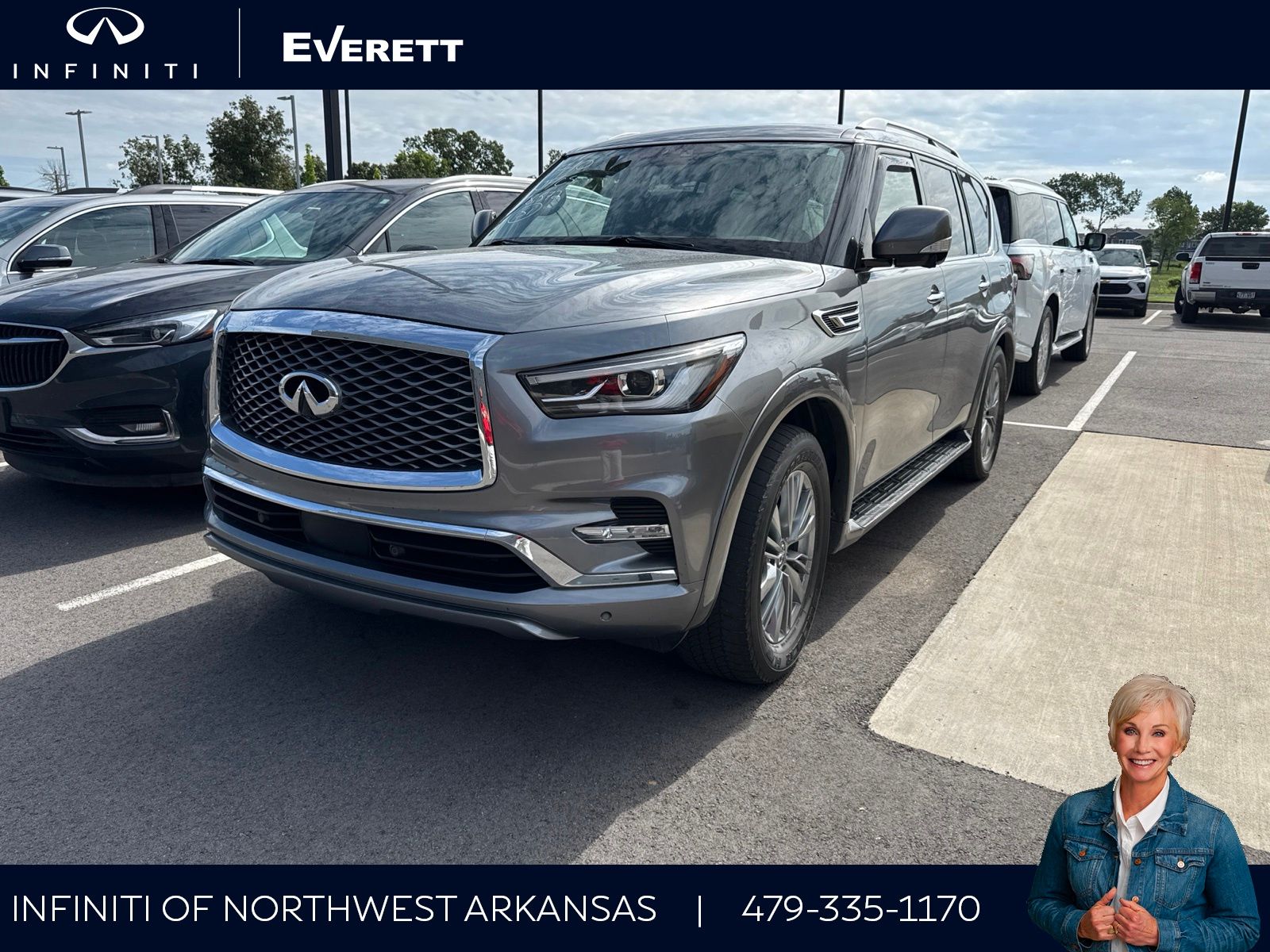 Gray (Graphite Shadow) 2021 INFINITI QX80 SUV / Crossover All-Wheel Drive 7-Speed Automatic