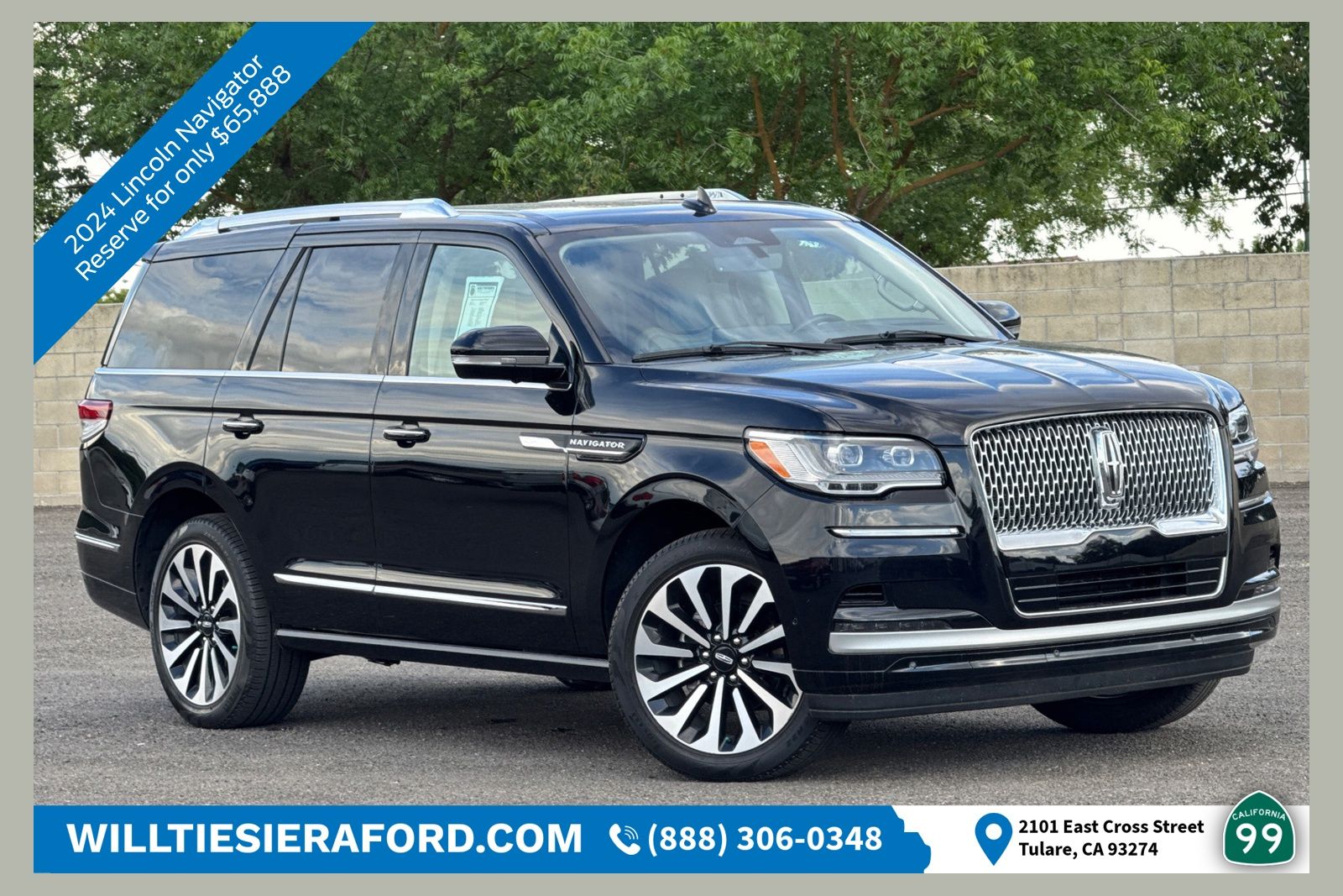 Black Metallic 2024 Lincoln Navigator Reserve 4WD SUV / Crossover Four-Wheel Drive Automatic