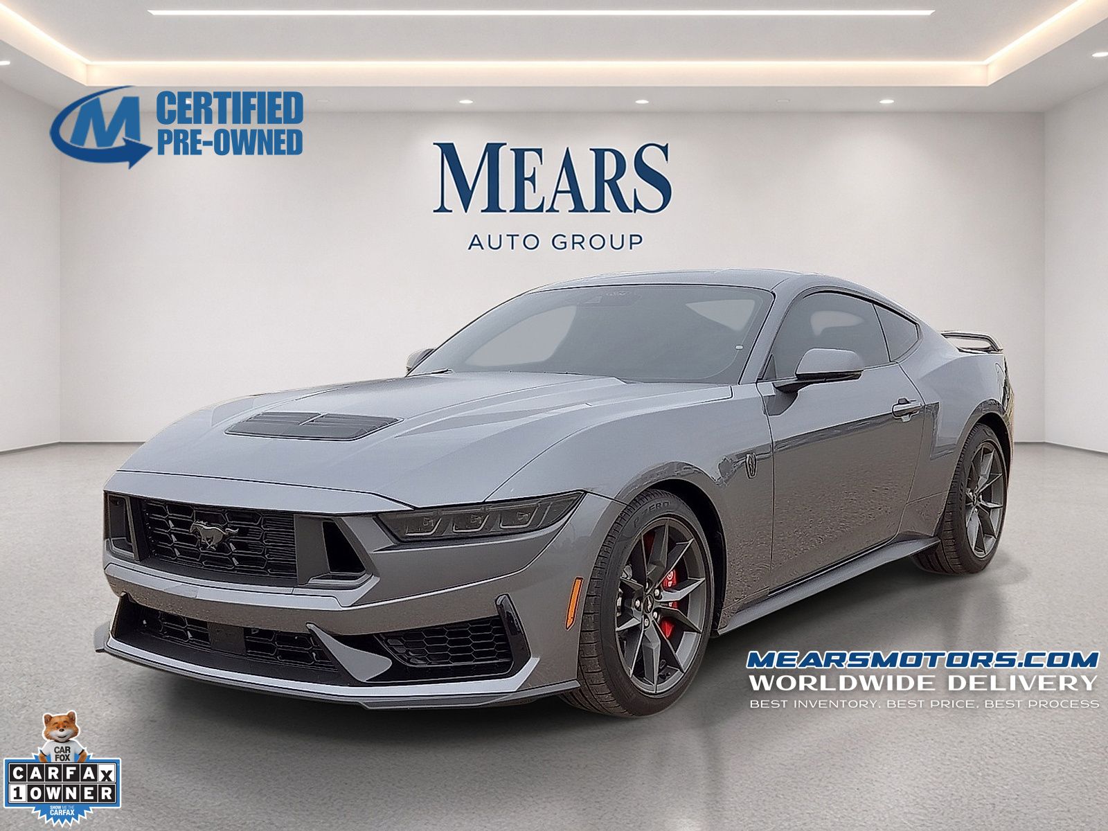Carbonized Gray Metallic 2025 Ford Mustang Coupe Rear-Wheel Drive 6-Speed Manual