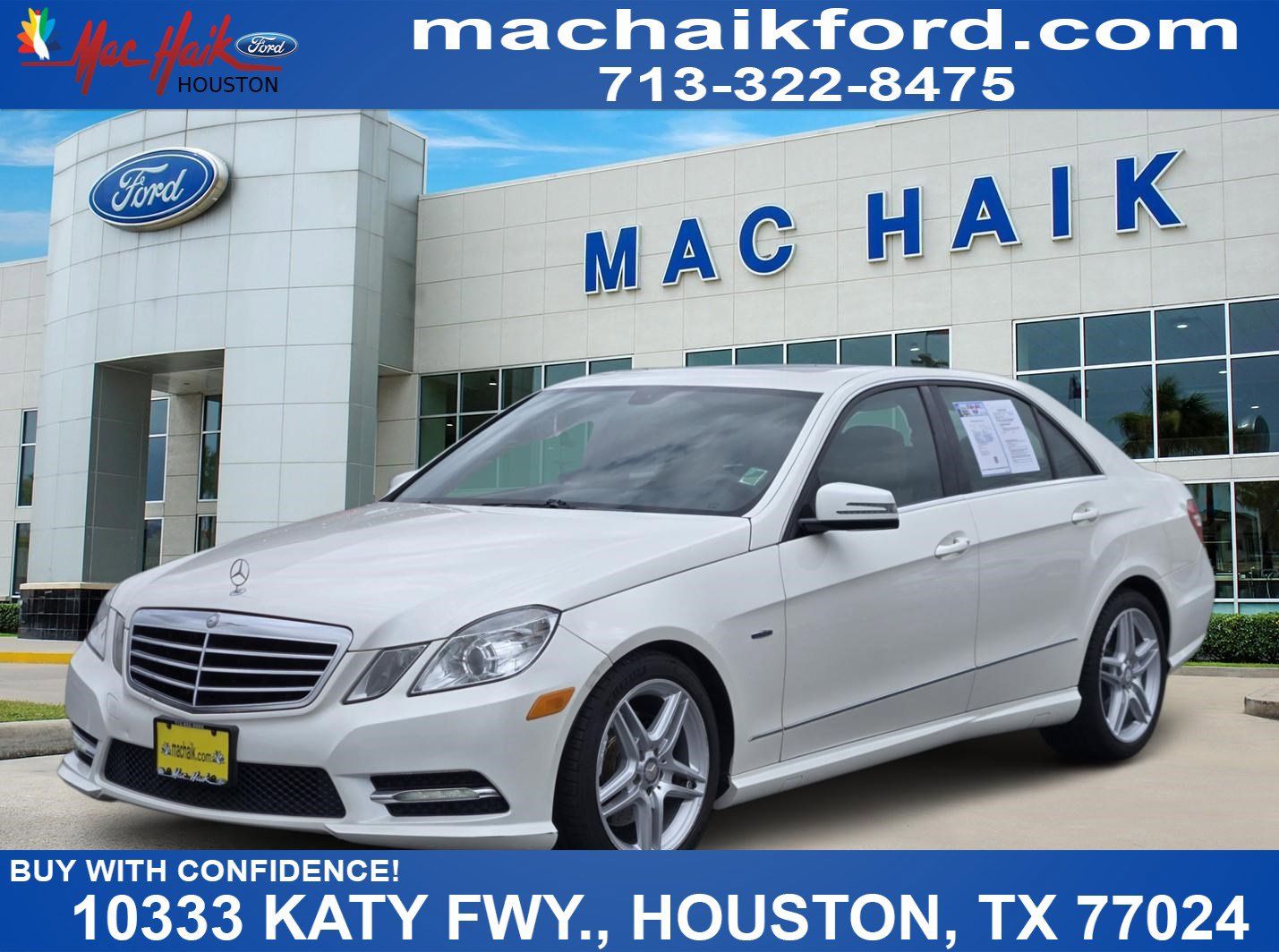 Diamond White Metallic 2012 Mercedes-Benz E-Class Sedan 7-Speed Automatic