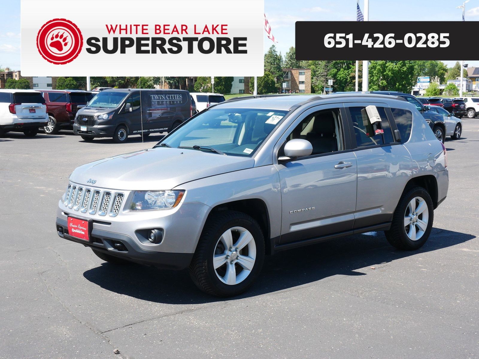 Billet Silver Metallic Clearcoat 2016 Jeep Compass Latitude 4WD SUV / Crossover Four-Wheel Drive 6-Speed Automatic