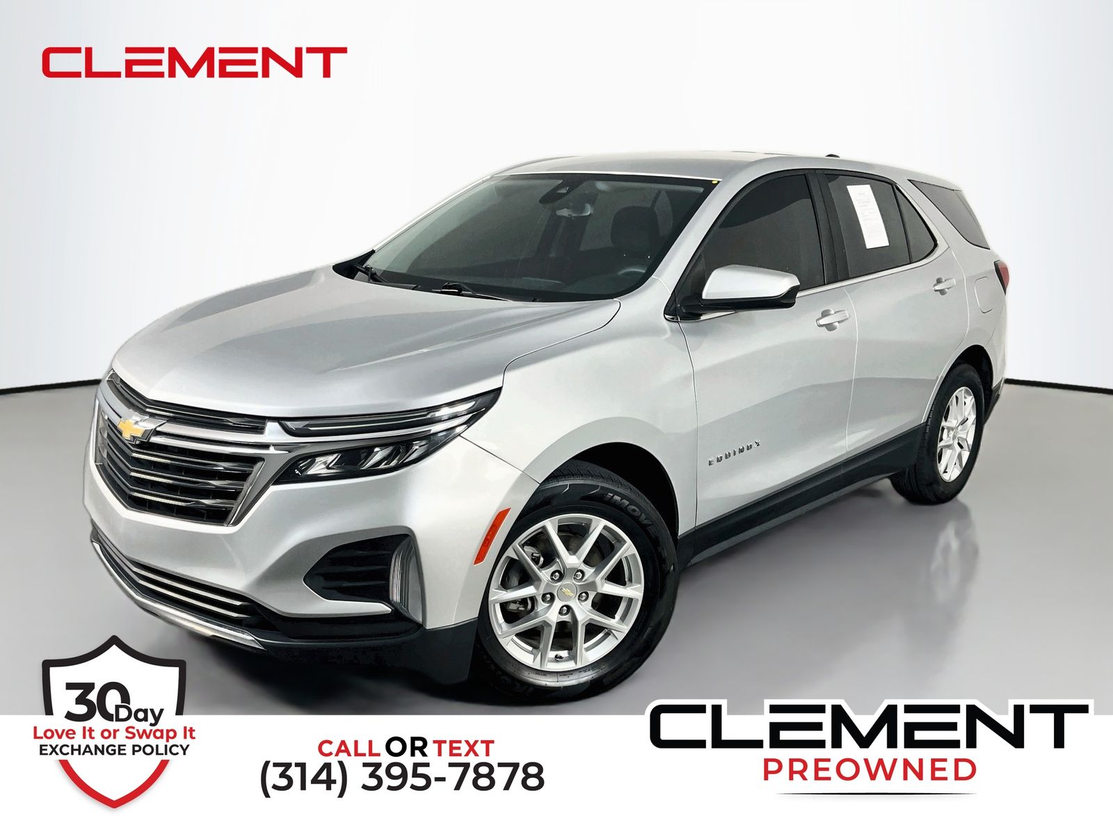 Silver Ice Metallic 2022 Chevrolet Equinox SUV / Crossover Front-Wheel Drive 6-Speed Automatic Overdrive