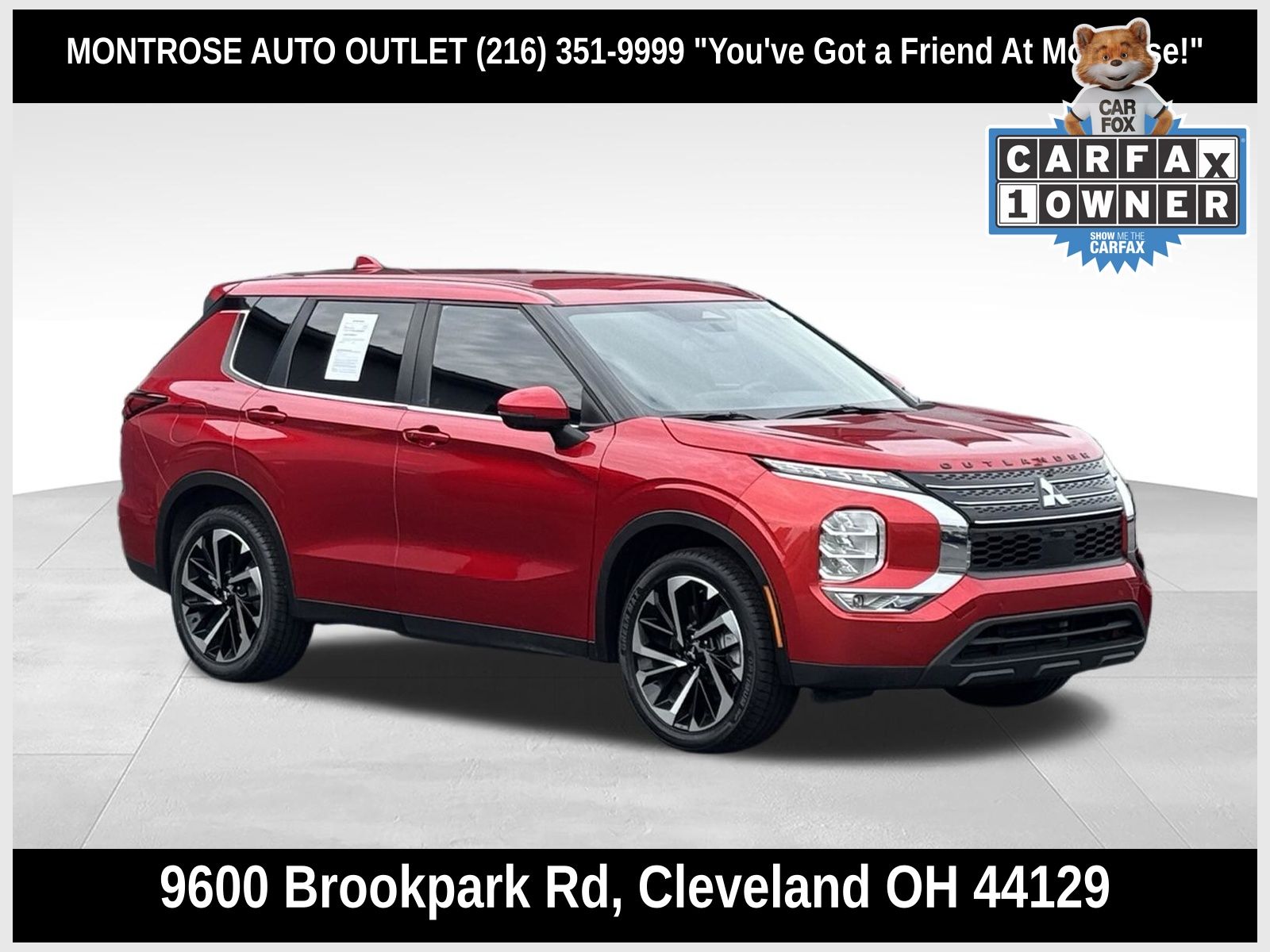 Red Diamond 2024 Mitsubishi Outlander SUV / Crossover Front-Wheel Drive Continuously Variable Transmission