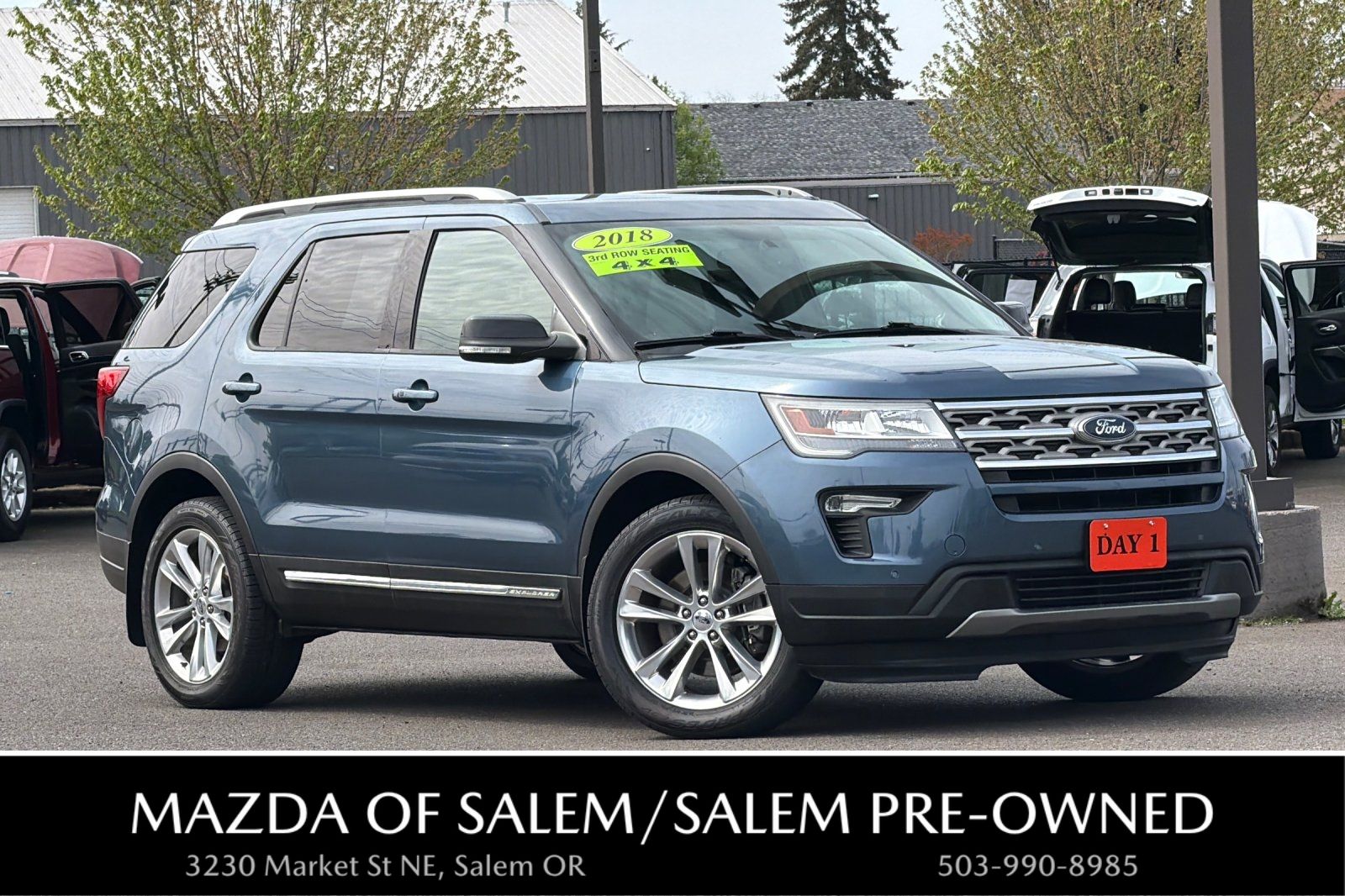 Blue Metallic 2018 Ford Explorer SUV / Crossover All-Wheel Drive 6-Speed Automatic