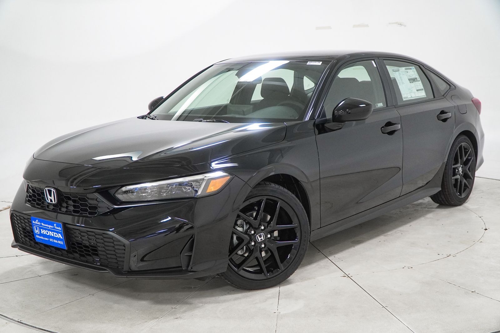 Crystal Black Pearl 2026 Honda Civic Sport FWD Sedan Front-Wheel Drive Continuously Variable Transmission