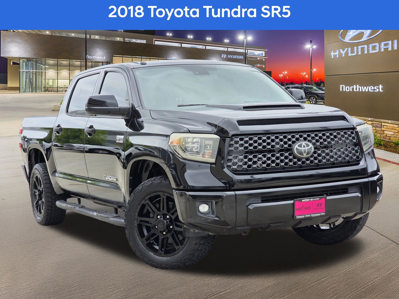 Midnight Black Metallic 2018 Toyota Tundra Pickup Truck 4X2 6-Speed Automatic Overdrive