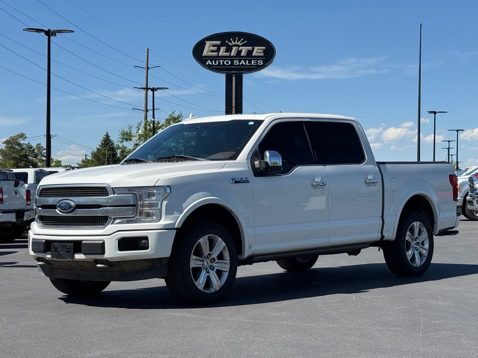 White 2020 Ford F-150 Pickup Truck Four-Wheel Drive 10-Speed Automatic