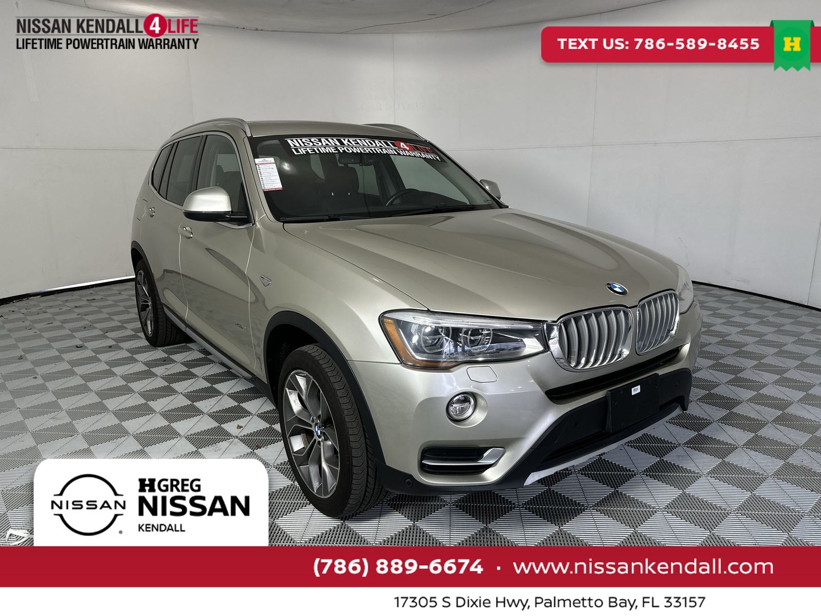 Mineral Silver Metallic 2016 BMW X3 SUV / Crossover All-Wheel Drive 8-Speed Automatic