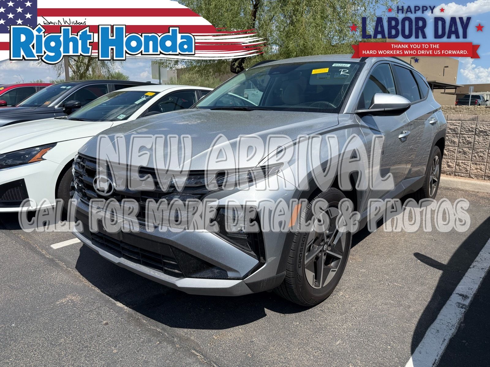 Shimmering Silver 2025 Hyundai Tucson SUV / Crossover All-Wheel Drive 8-Speed Automatic