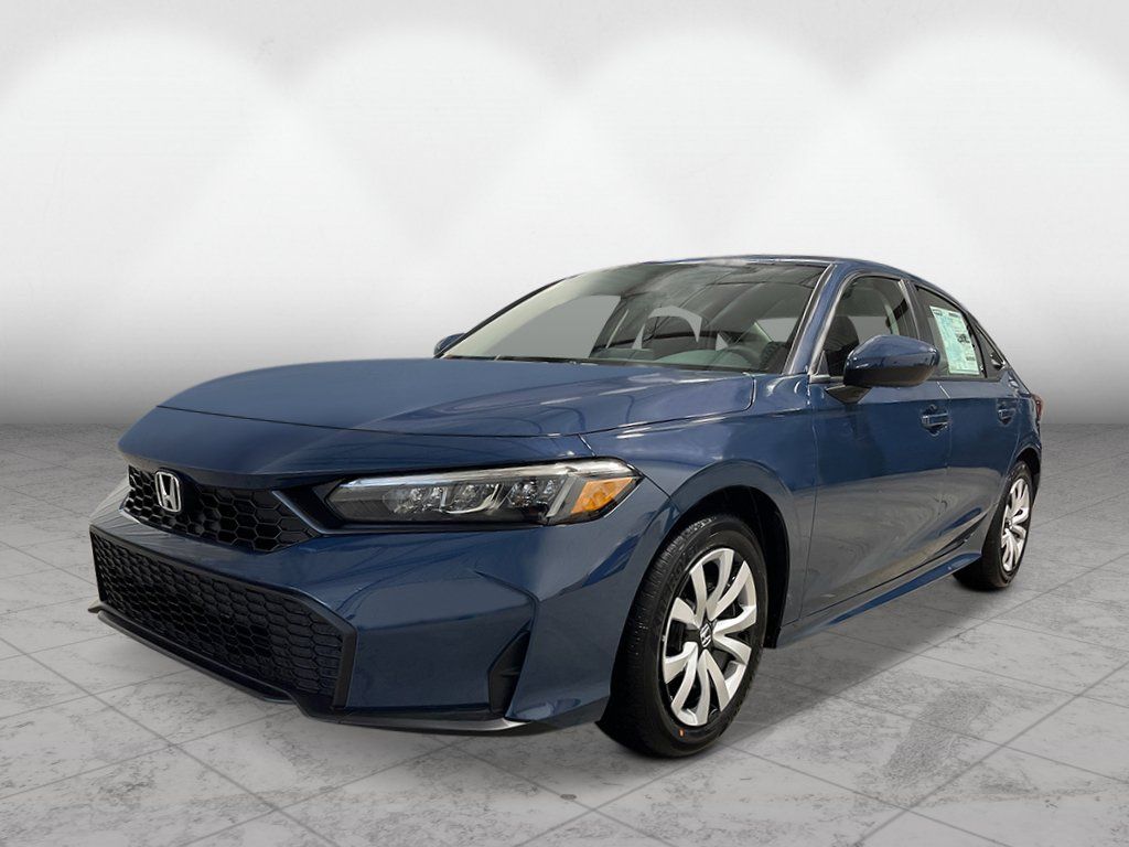 Blue Lagoon Pearl 2026 Honda Civic Sedan Front-Wheel Drive Continuously Variable Transmission