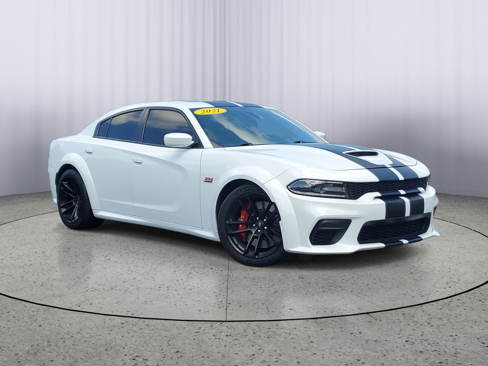 White 2021 Dodge Charger Sedan Rear-Wheel Drive 8-Speed Automatic