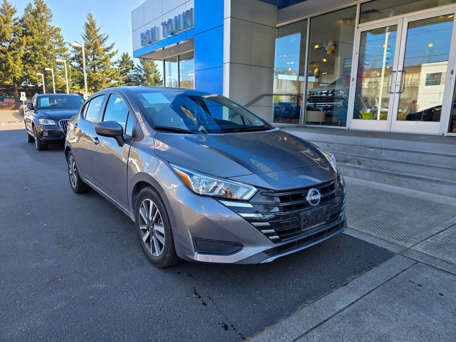 Gray (Gun Metallic) 2024 Nissan Versa SV FWD Sedan Front-Wheel Drive Continuously Variable Transmission