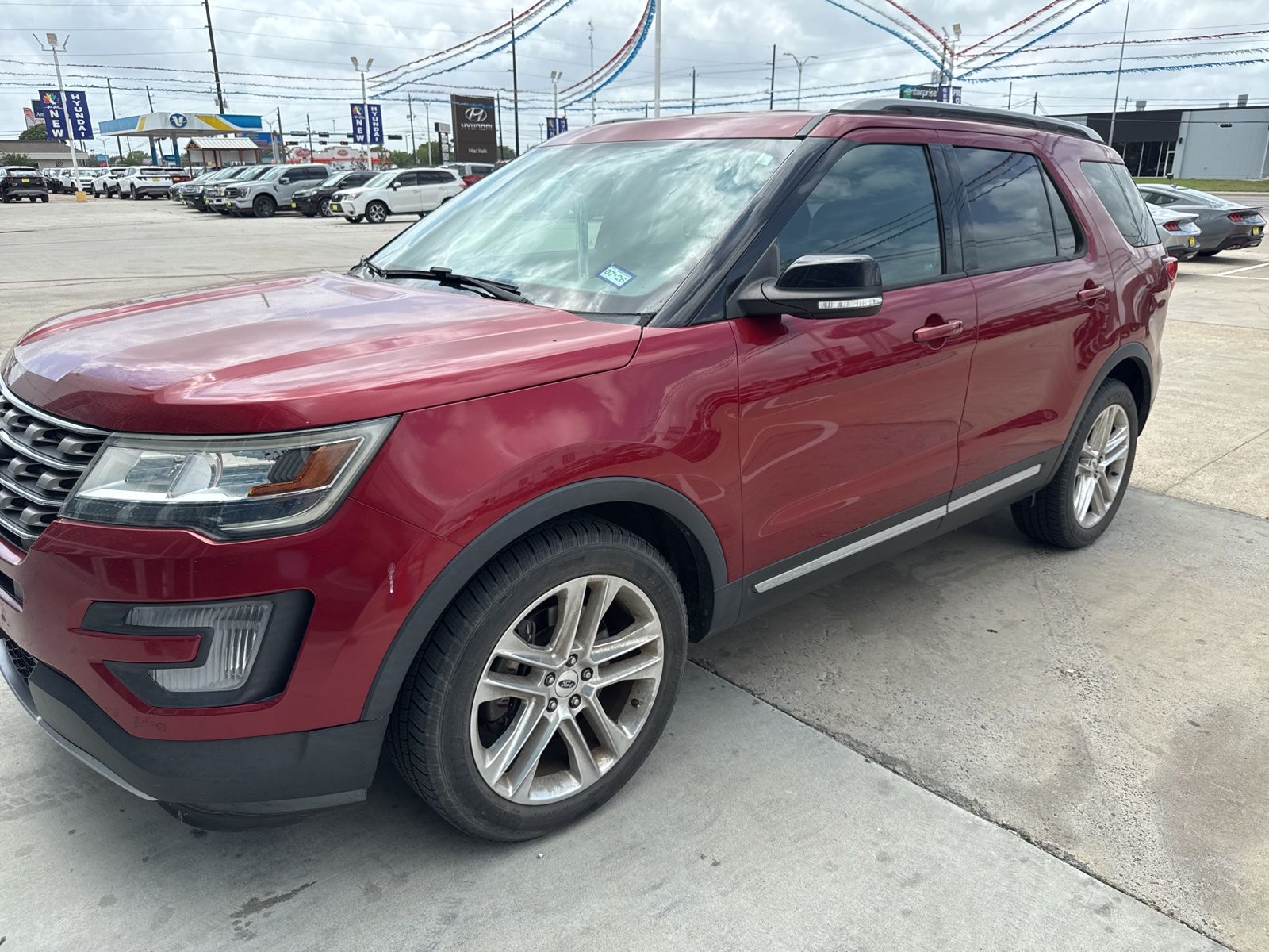 Ruby Red Metallic 2017 Ford Explorer XLT SUV / Crossover Front-Wheel Drive 6-Speed Automatic