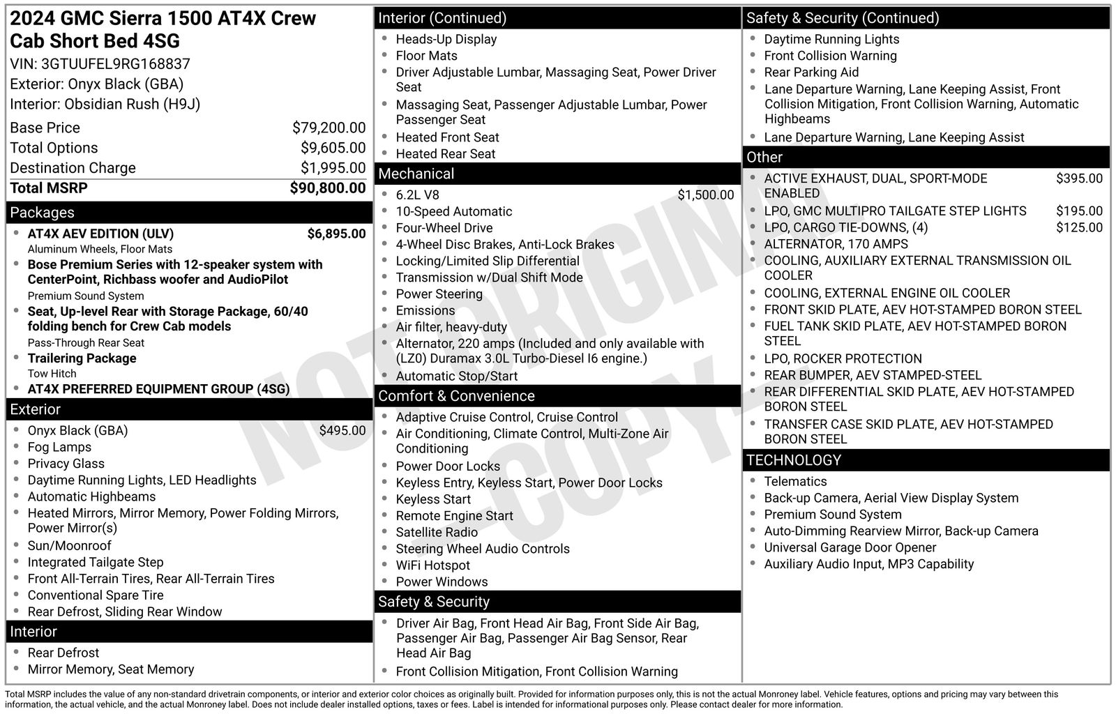 Used Car 2024 Gmc Sierra 1500  At4x For Sale Under $80,000 In Austin, Texas