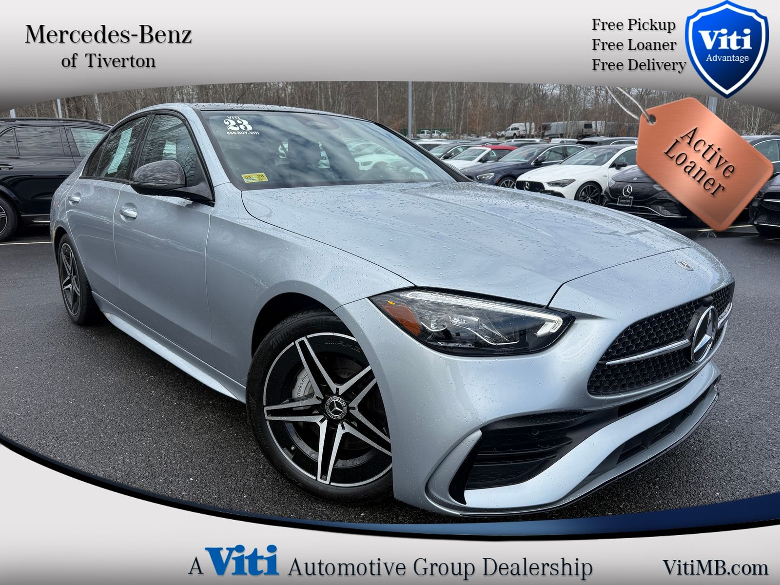 Cirrus Silver Metallic 2023 Mercedes-Benz C-Class C 300 4MATIC Sedan All-Wheel Drive 9-Speed Automatic