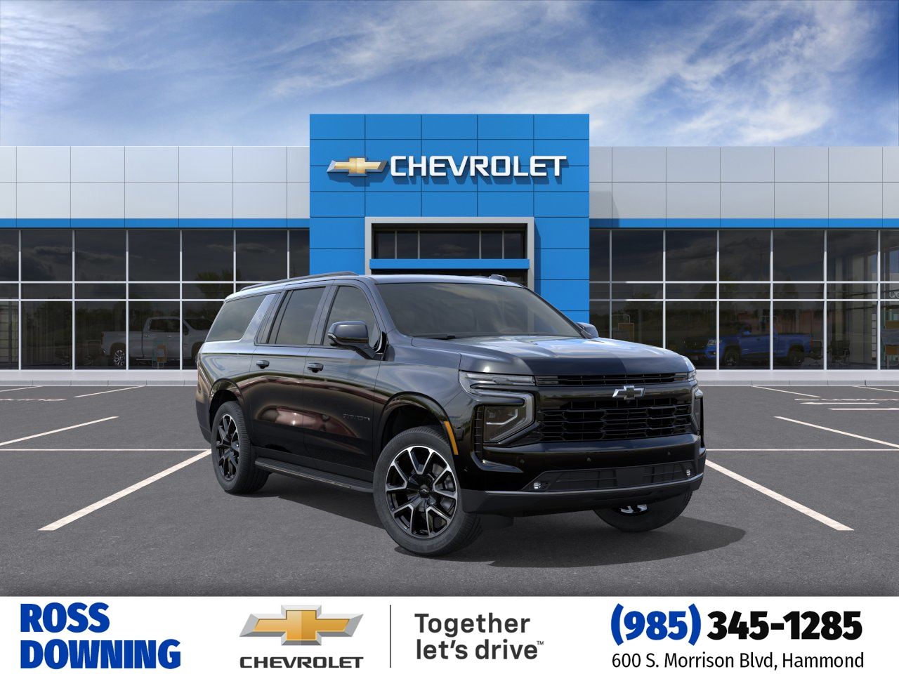 Black 2026 Chevrolet Suburban RST 4WD SUV / Crossover Four-Wheel Drive Automatic