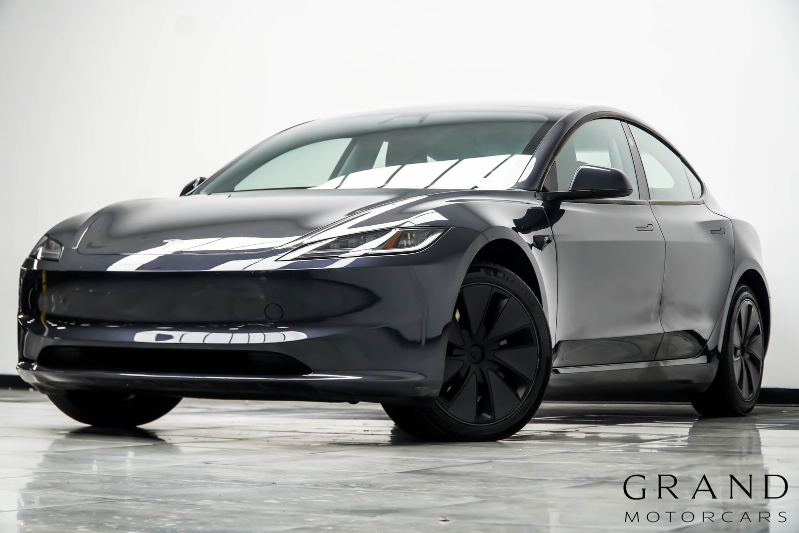 Black 2025 Tesla Model 3 Sedan Rear-Wheel Drive 1-Speed Automatic
