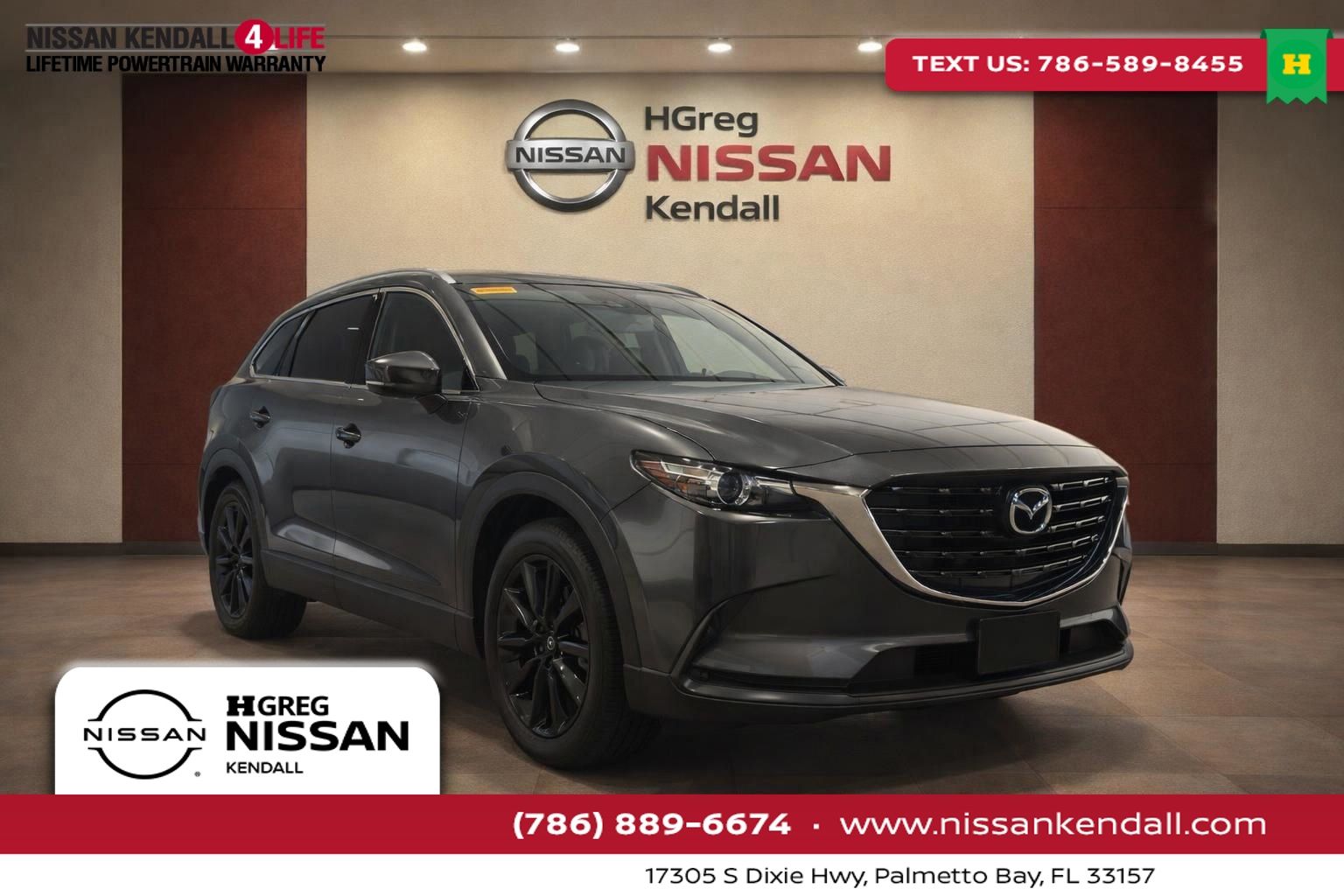 Machine Gray 2023 Mazda CX-9 Touring Plus AWD SUV / Crossover All-Wheel Drive 6-Speed Automatic