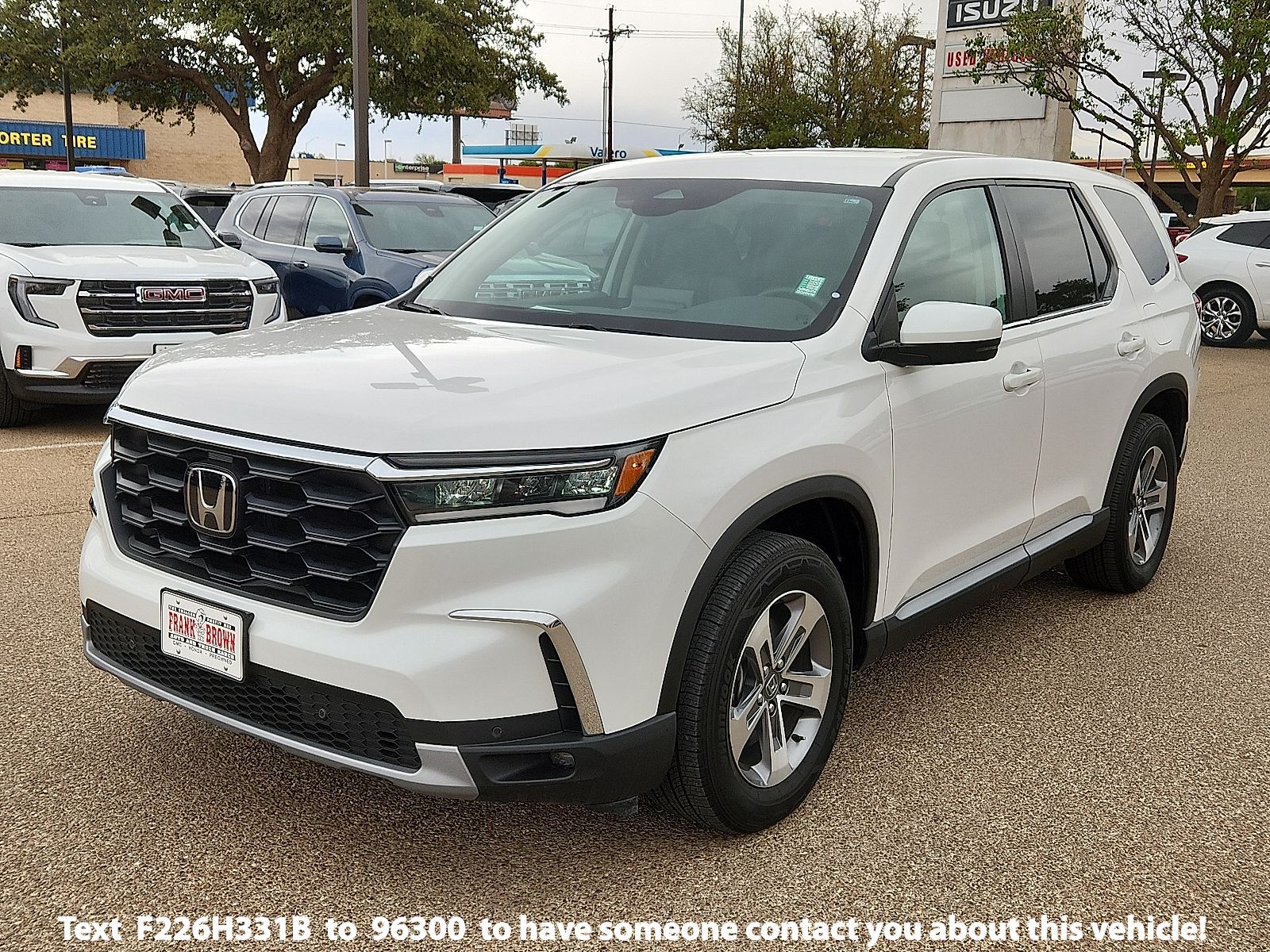 Platinum White 2024 Honda Pilot EX-L FWD with Captains Chairs SUV / Crossover Front-Wheel Drive Automatic